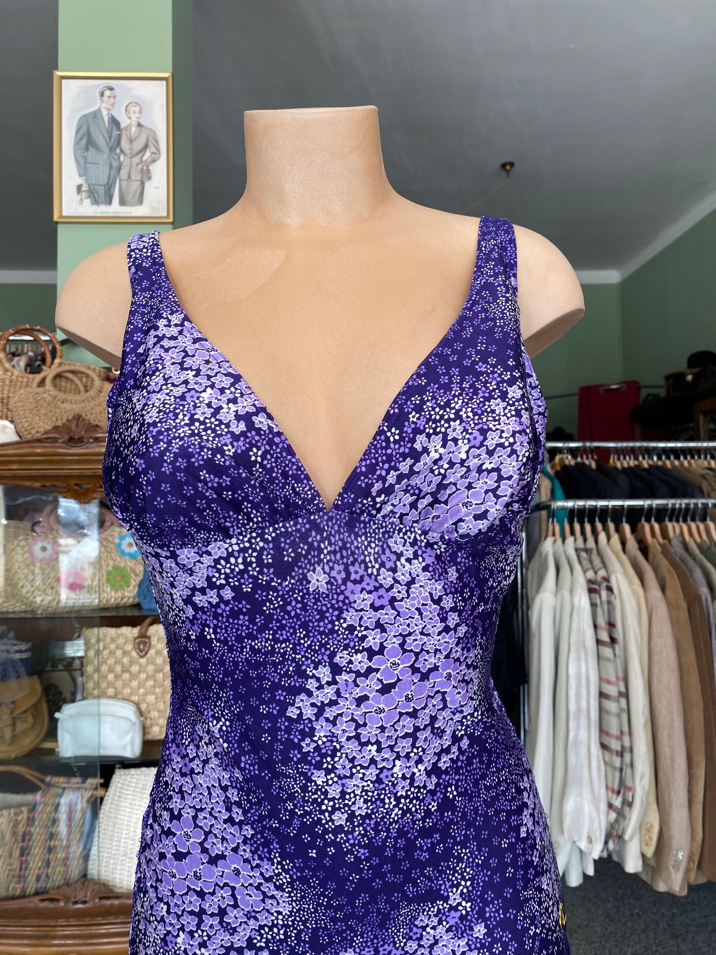Costume da bagno anni ‘70 violetta - TG. 44