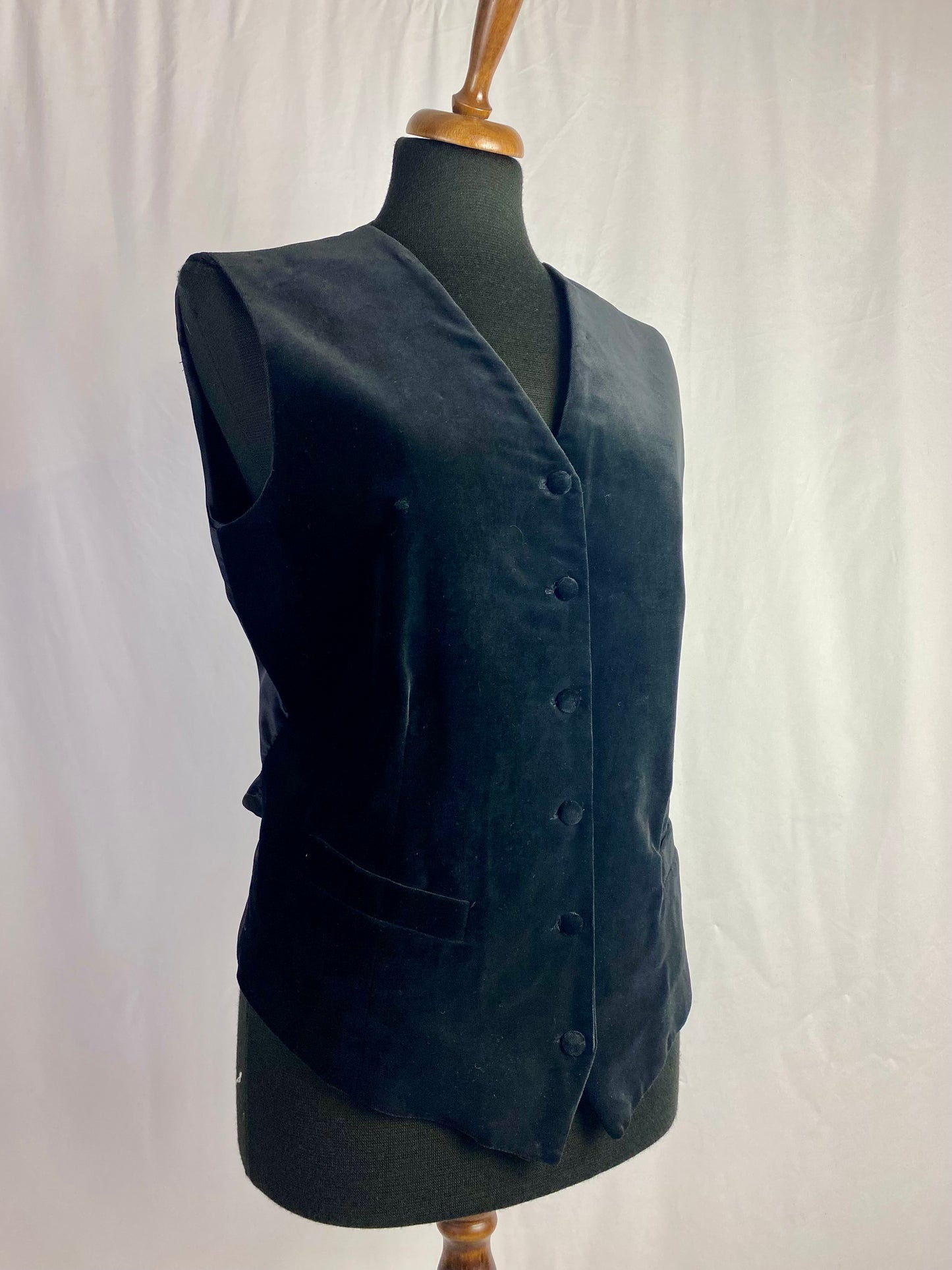 Gilet nero in velluto - TG. 44