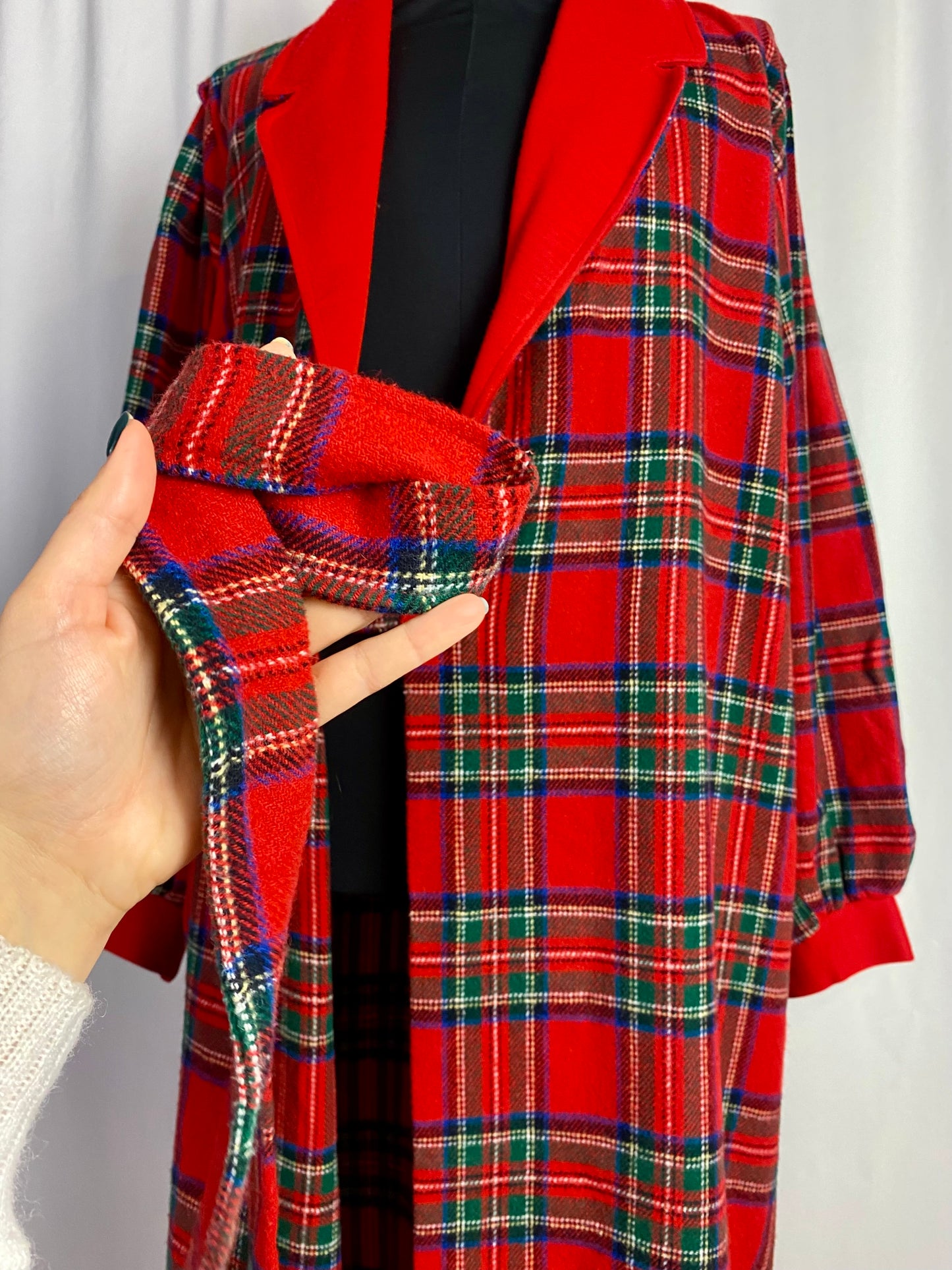 Vestaglia in lana tartan - TG. 48/50/52