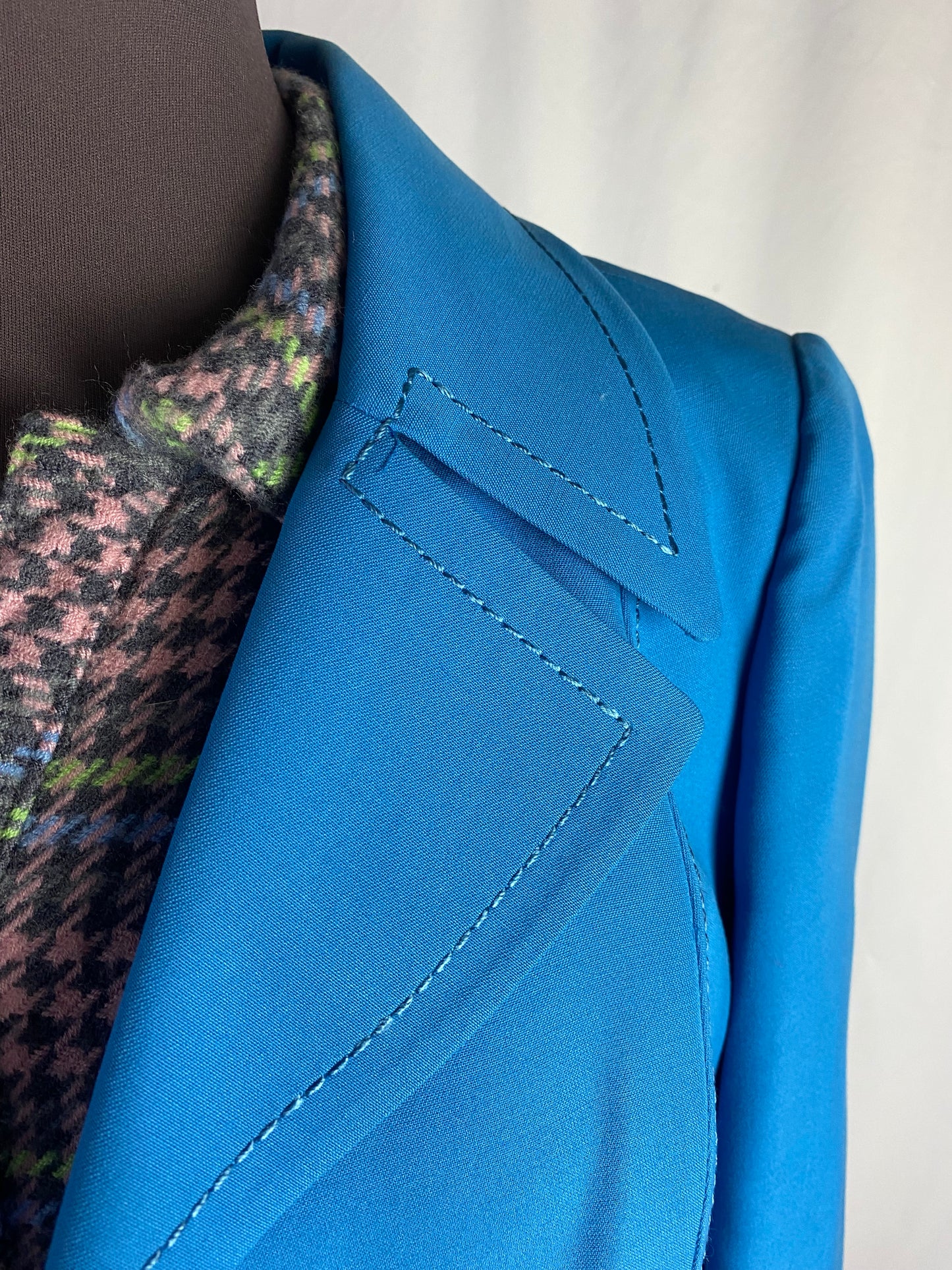 Cappotto anni ‘70 azzurro - nuovo fondo di magazzino - TG. 40/42