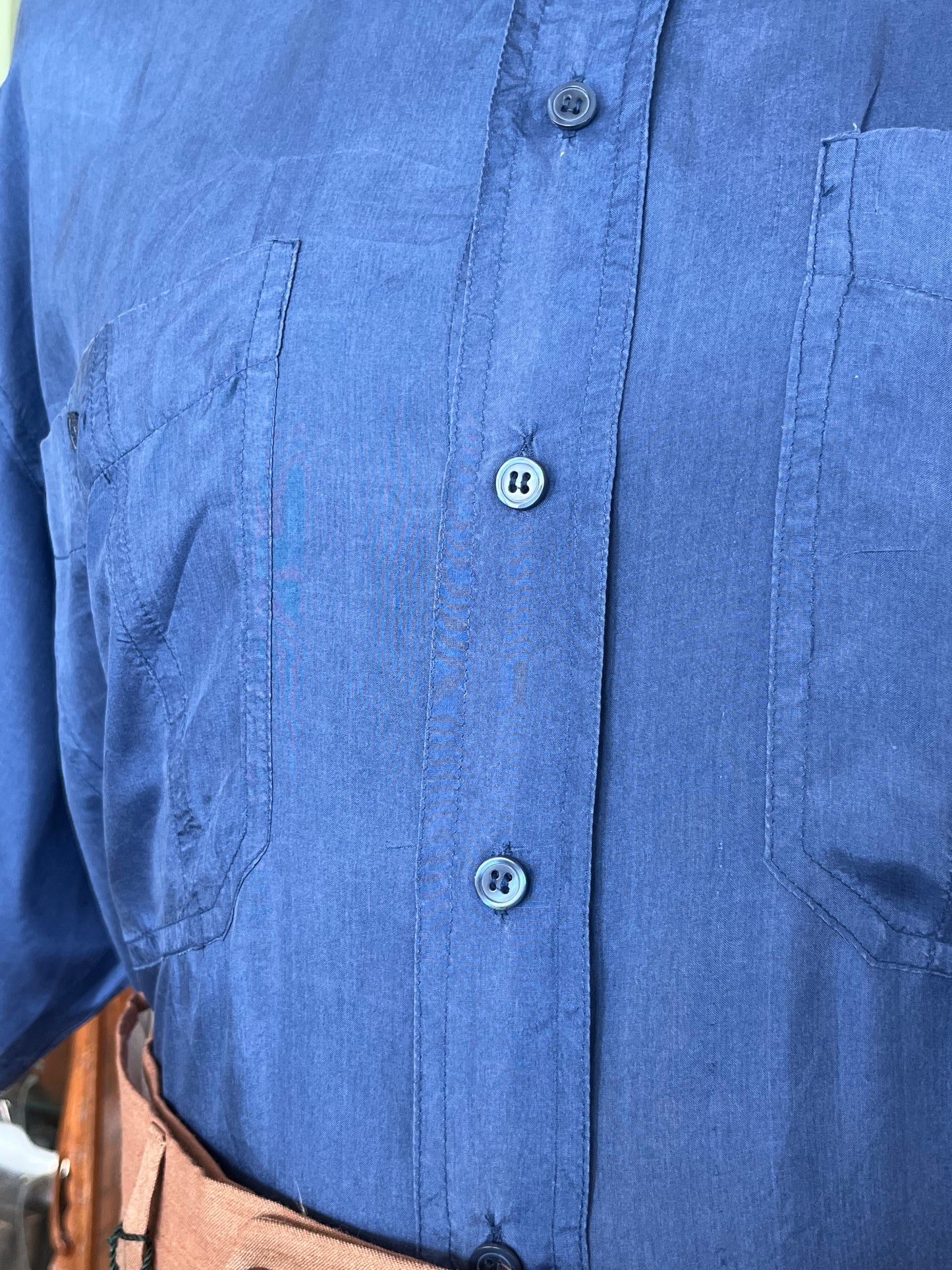 Camicia pura seta a maniche corte tg. M-L