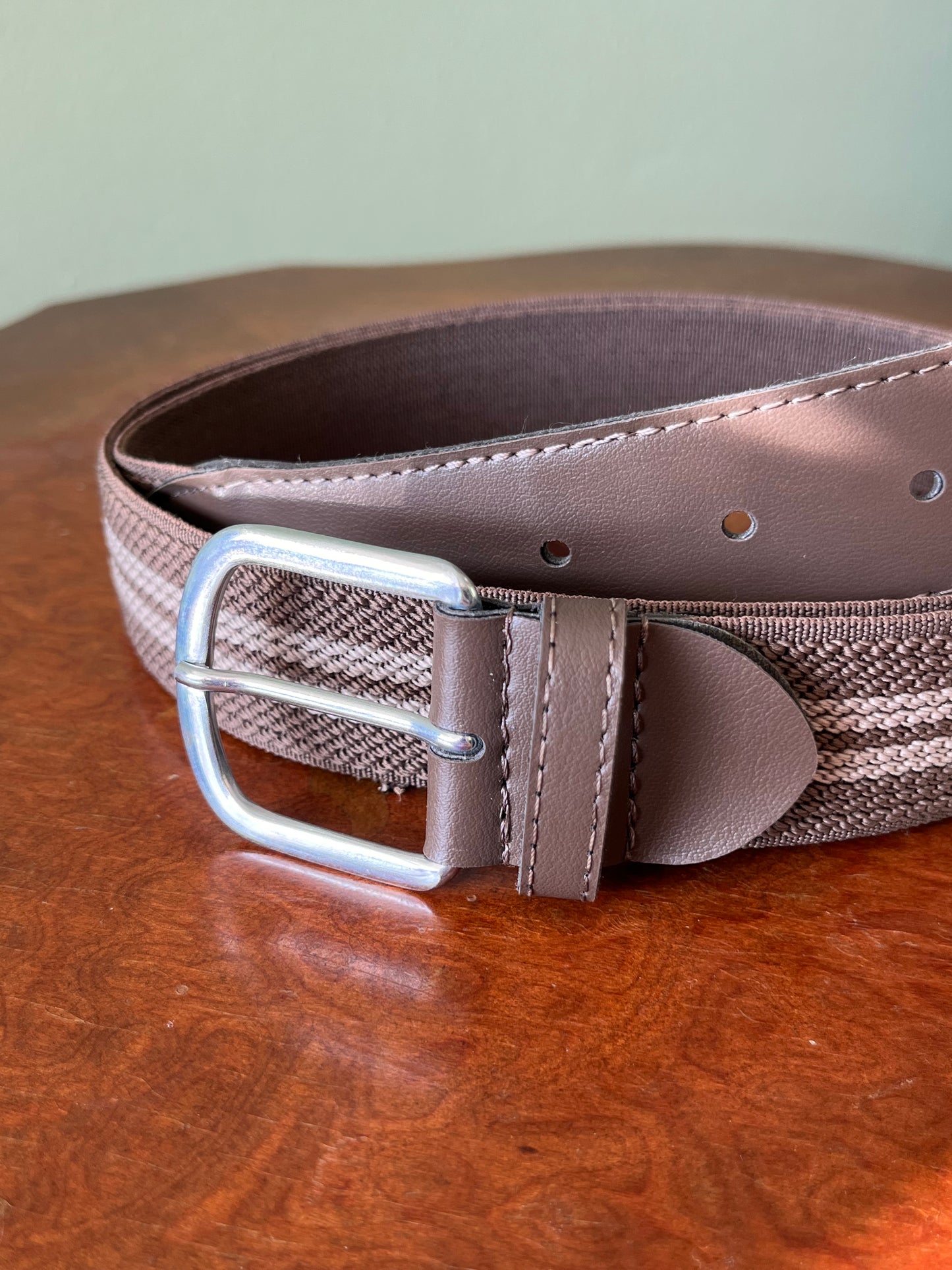 Cintura elasticizzata marrone