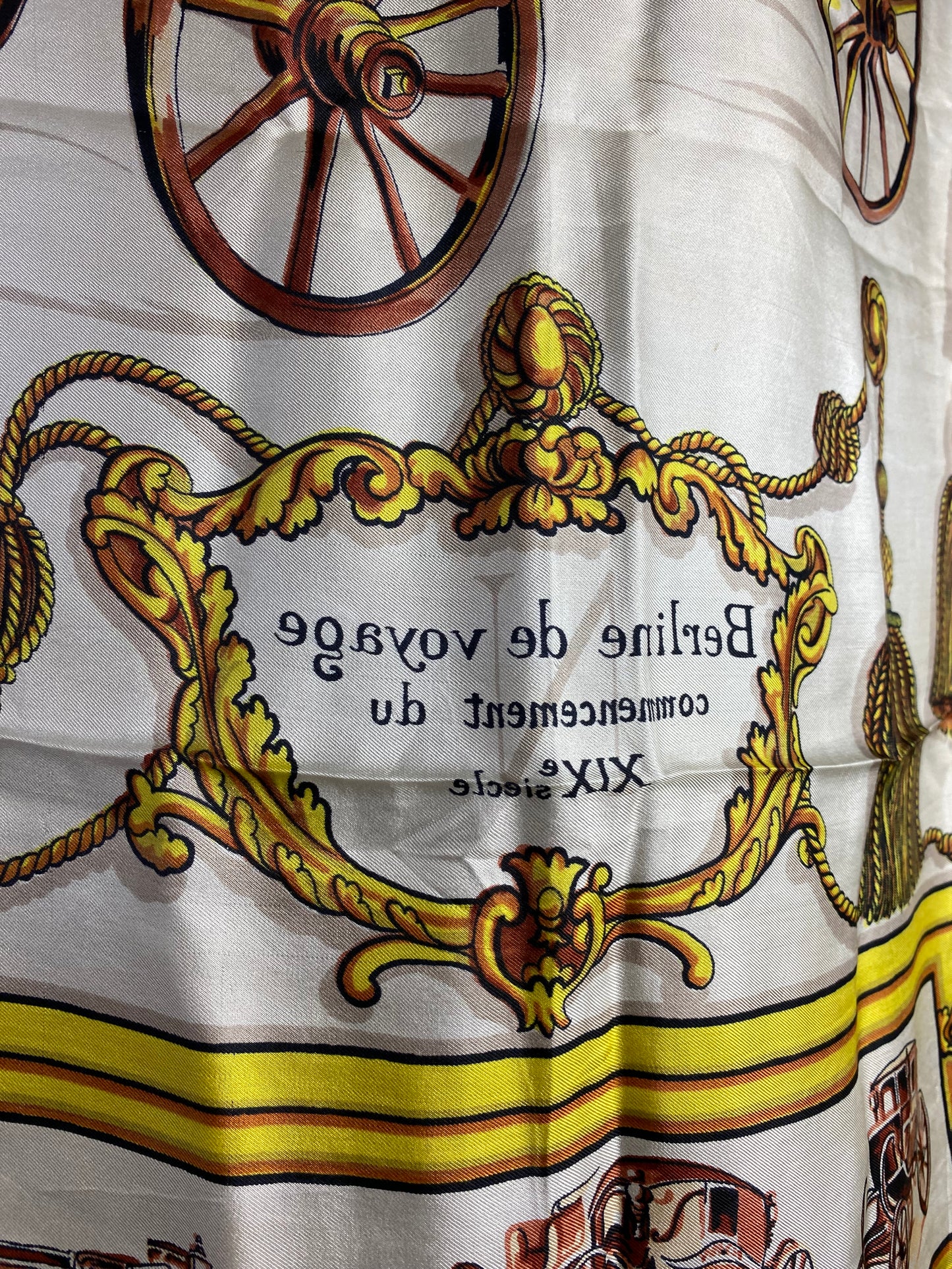Foulard in seta con carrozza