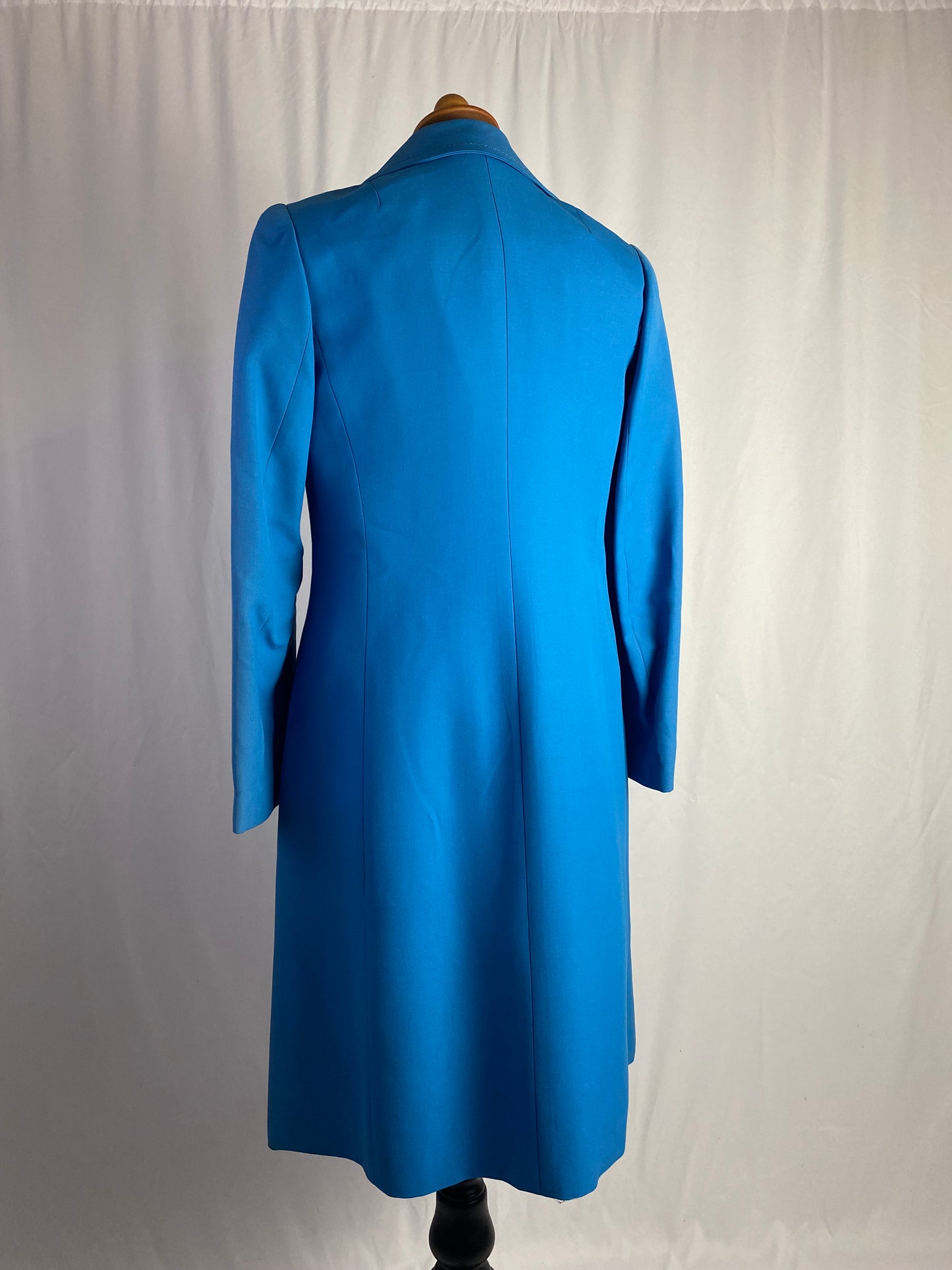 Cappotto anni ‘70 azzurro - nuovo fondo di magazzino - TG. 40/42