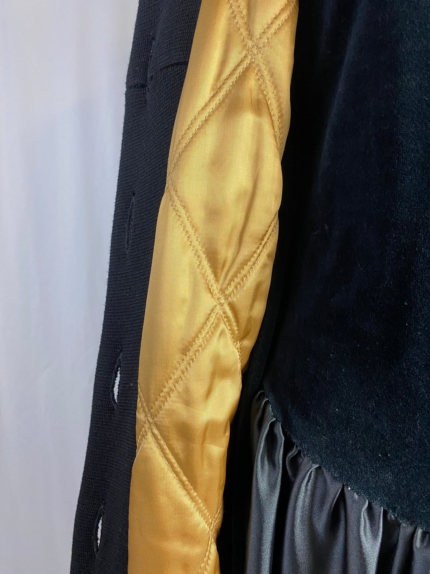 Cappotto in maglia di lana nero- TG. 44 circa