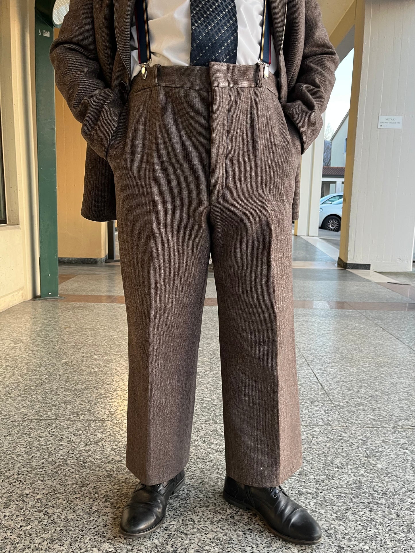 Completo anni '70 tweed tg. 52-54