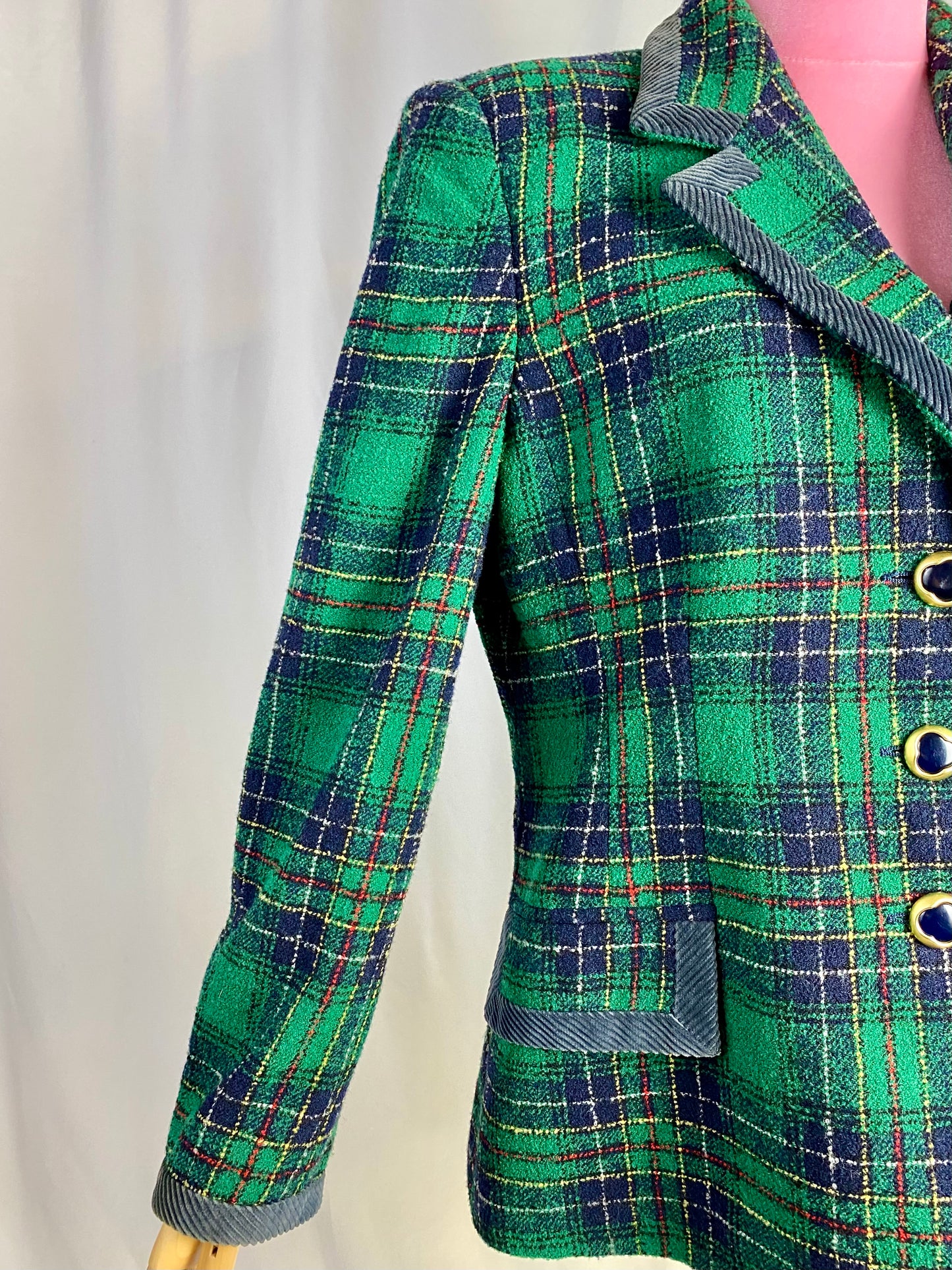 Giacca di lana in tartan - TG. 48