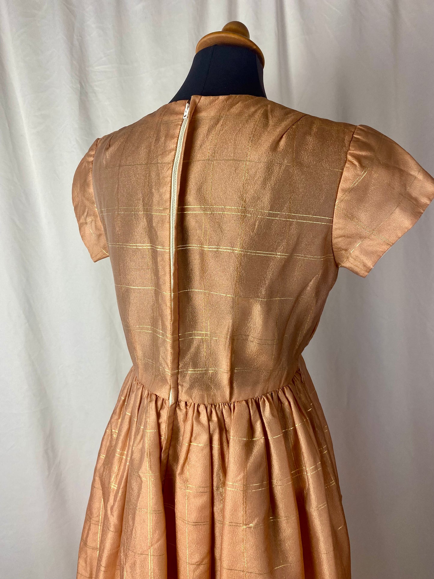 Abito anni ‘50 rosa e oro - TG. 40/42