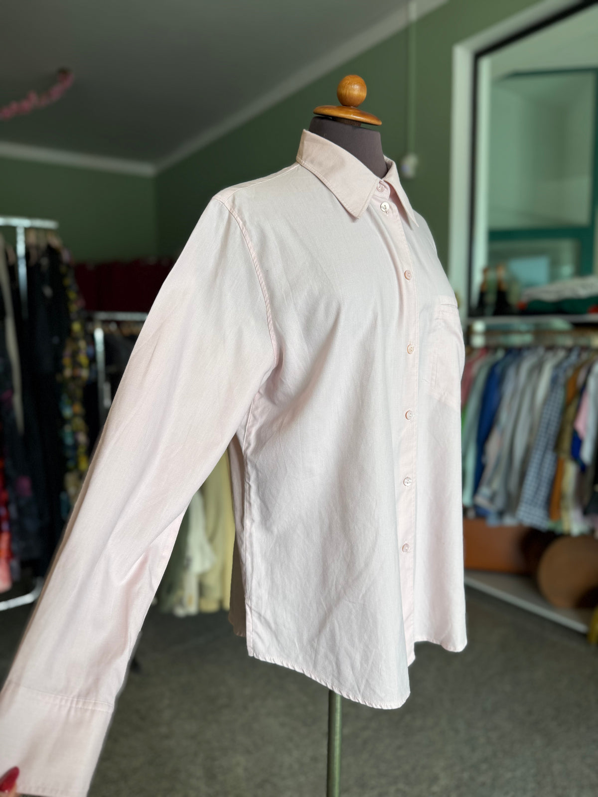 Camicia rosa in 100% cotone - TG. 44 circa