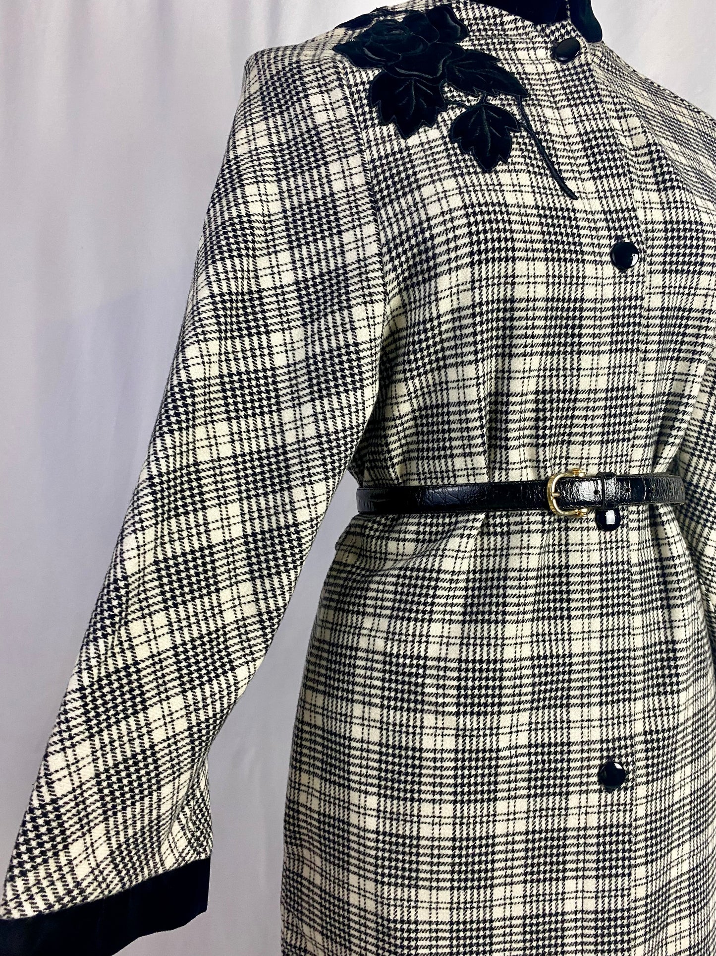 Abito pied de poule 100% lana - TG. 44/46