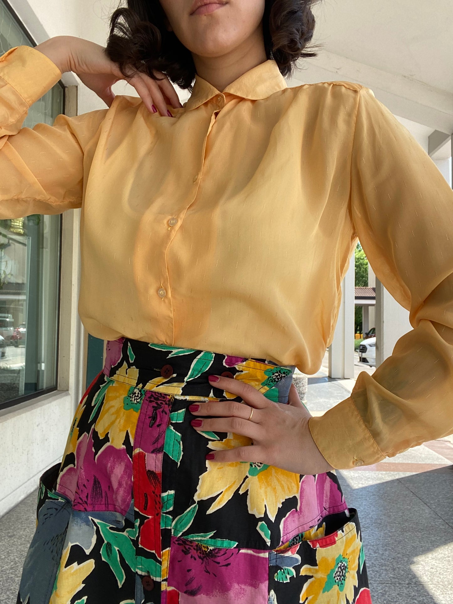 Camicia color pesca - TG. 40/42