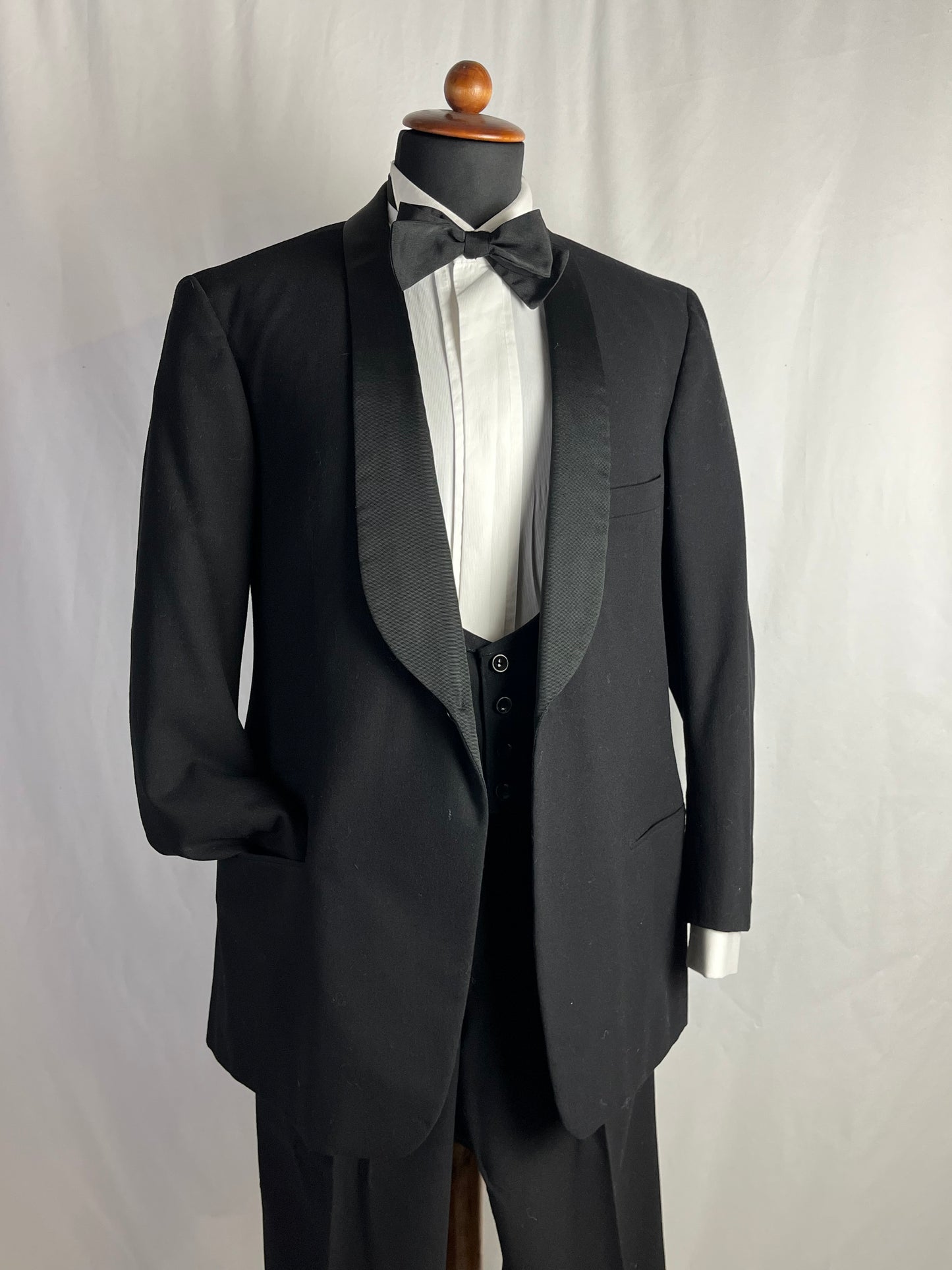 Smoking sartoriale tre pezzi anni ‘50 tg. 52-54