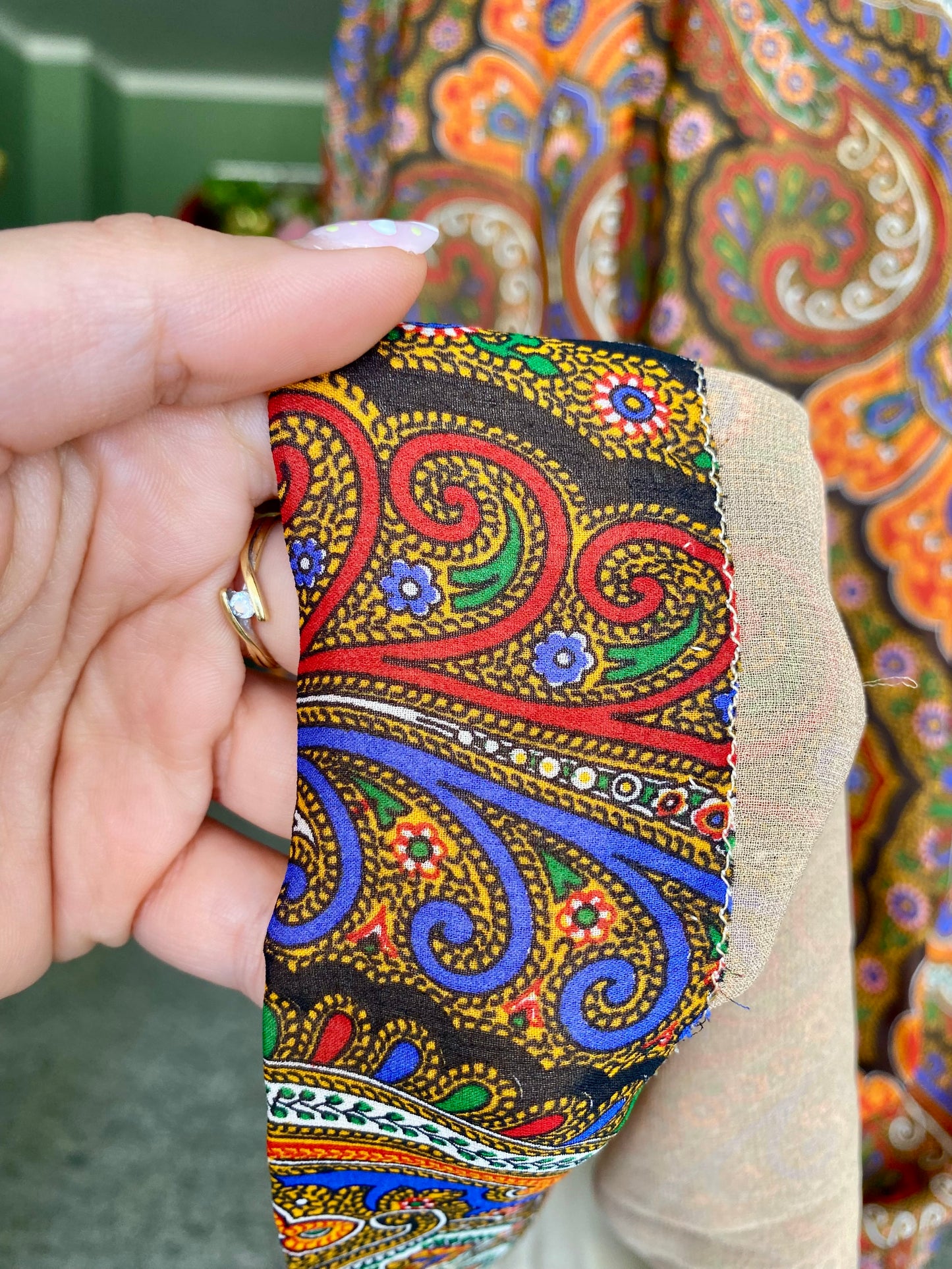 Gonna in seta fantasia Paisley - TG. 38