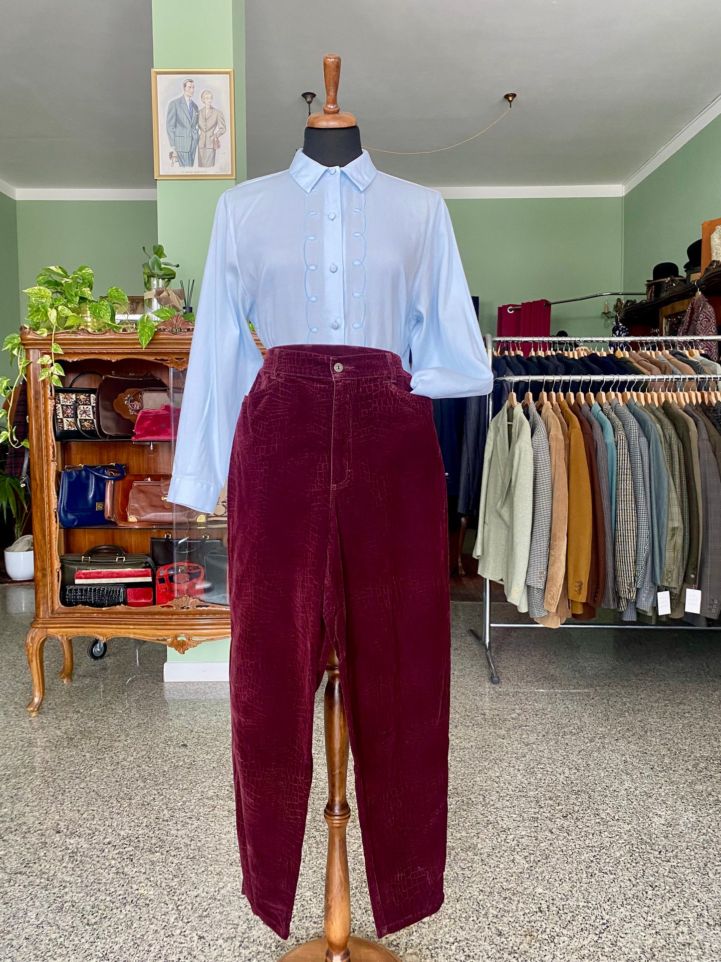 Camicia azzurra in 100% cotone - TG. 40/42