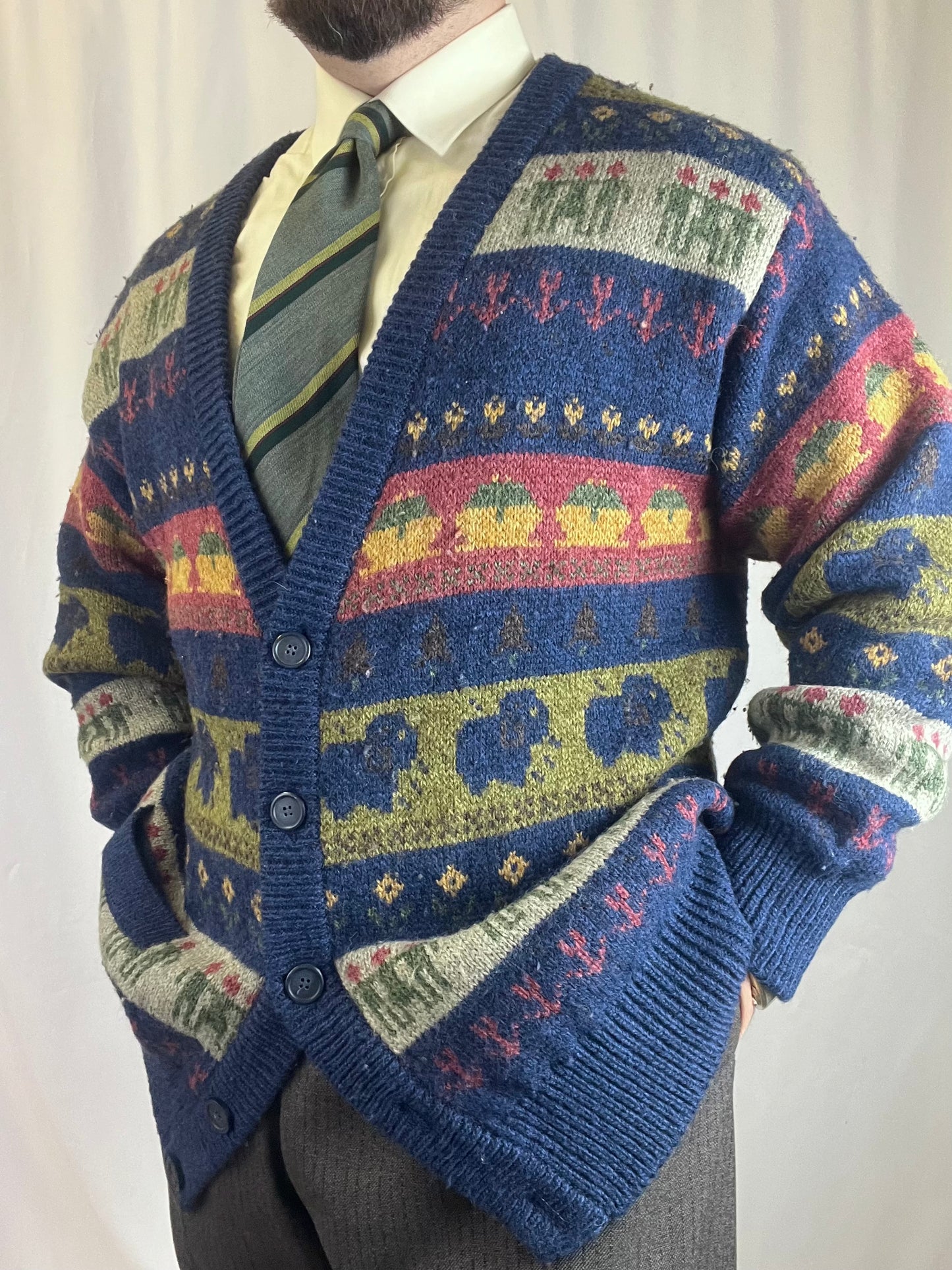 Cardigan anni '80 L-XL