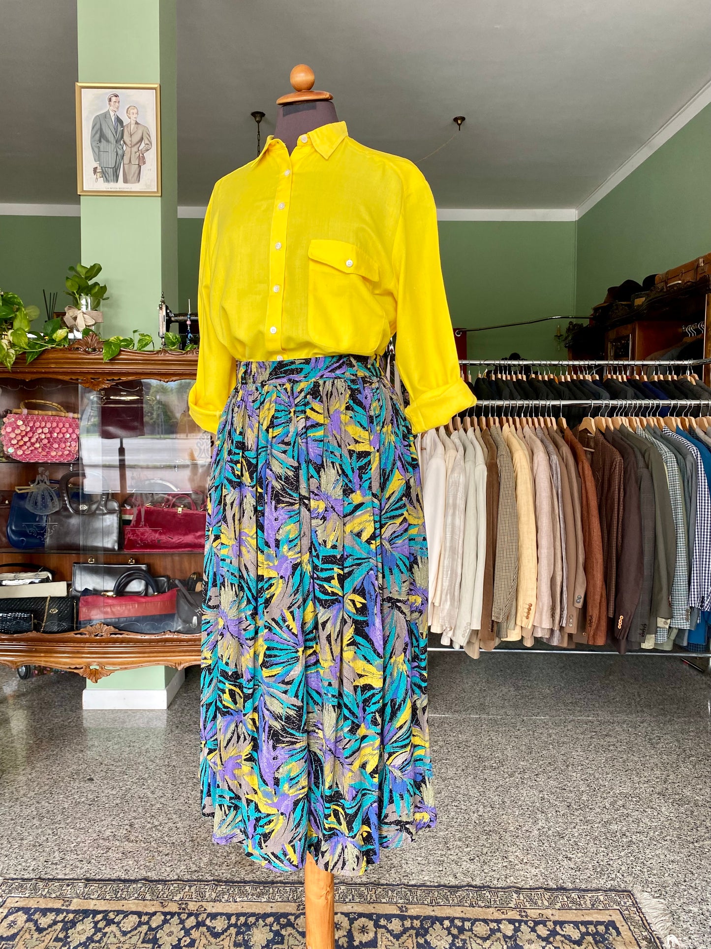 Gonna anni ‘80 con stampa - TG. 40