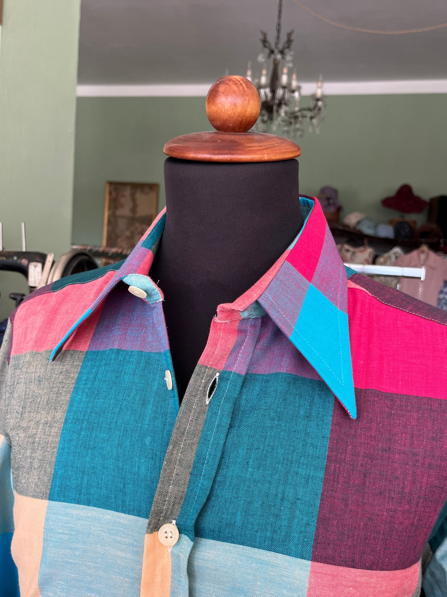 Camicia anni ‘70 cotone tg. S-M