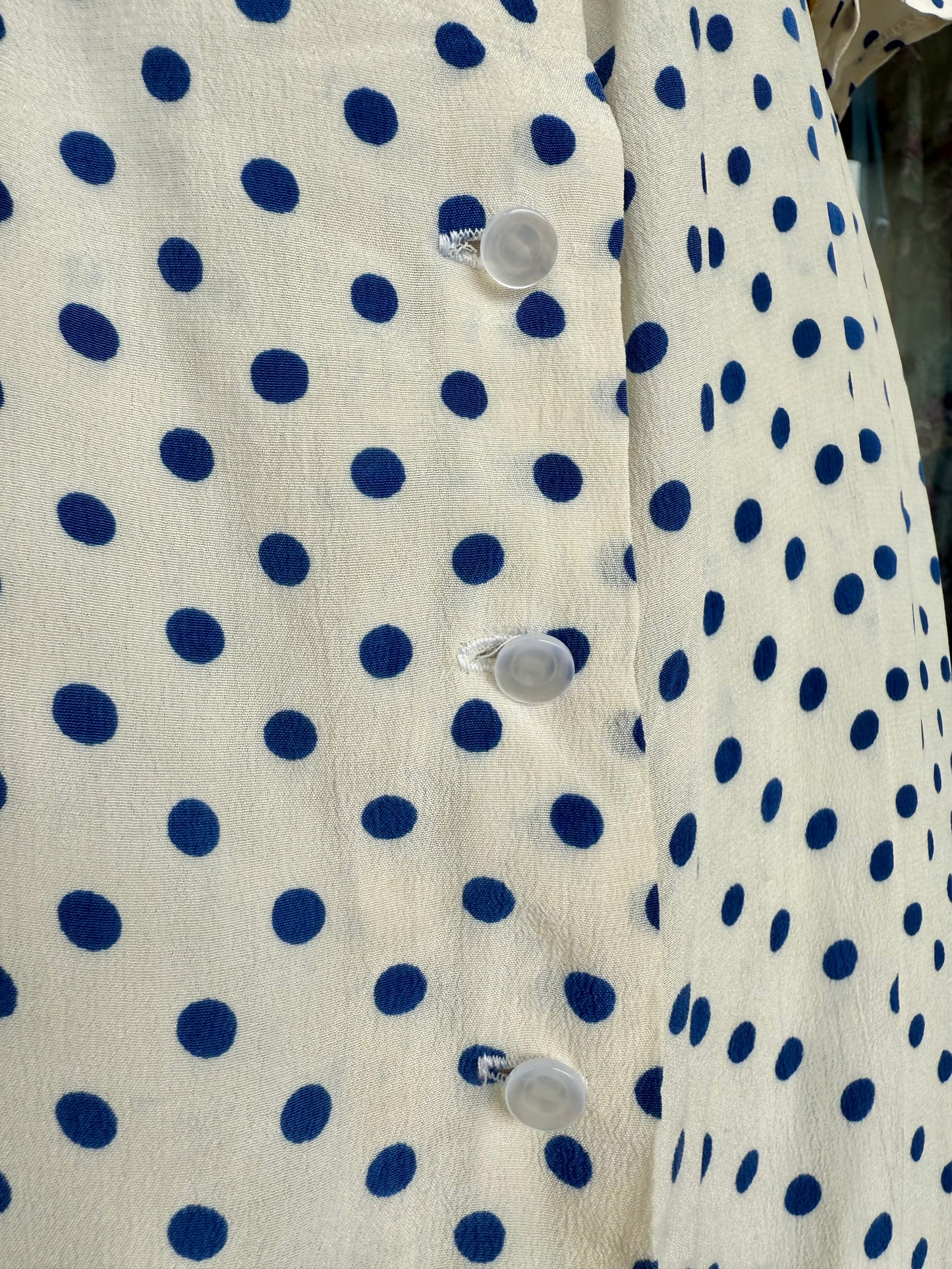 Abito sartoriale in seta a pois - TG. 46/48
