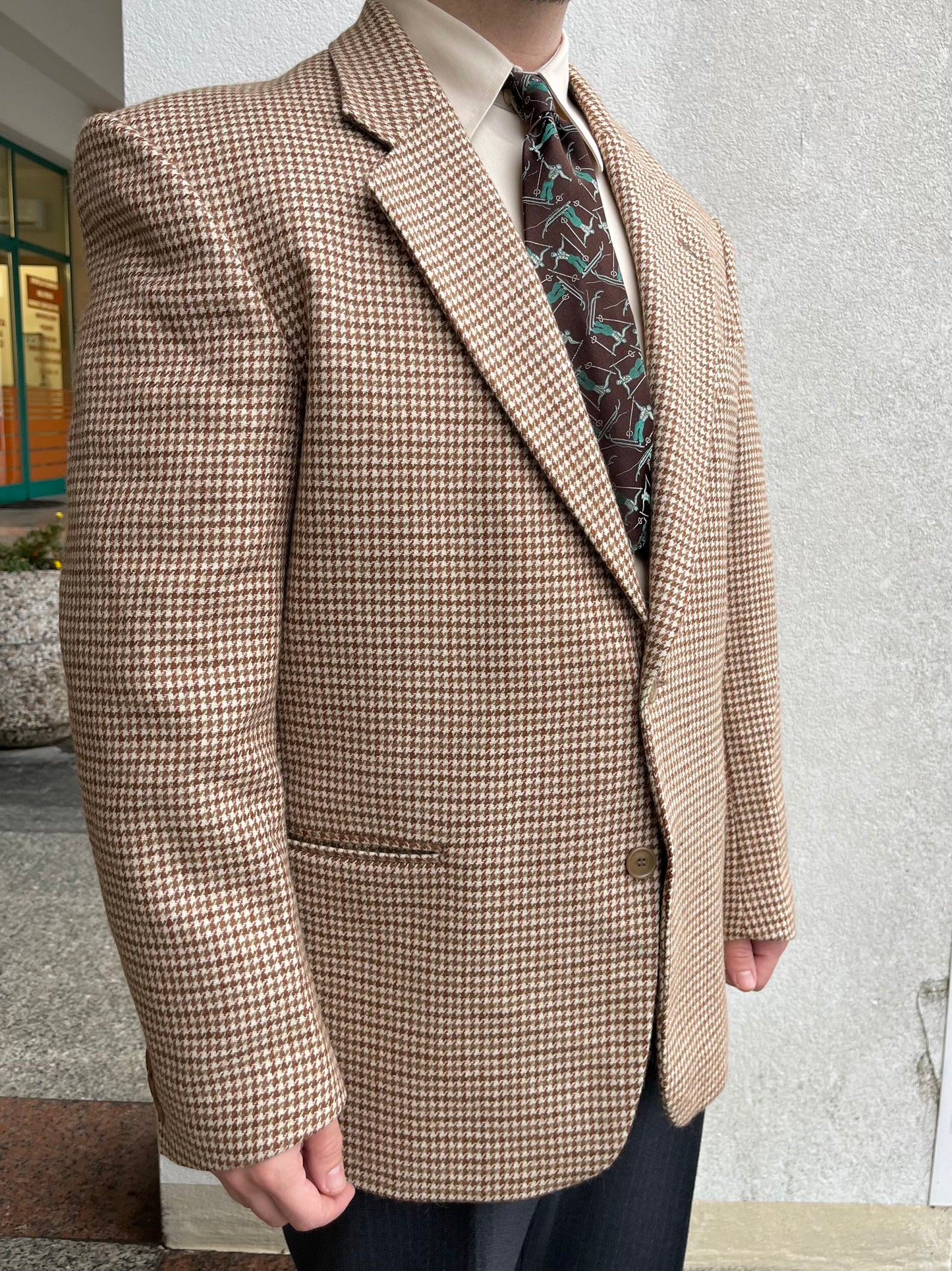 Giacca pied-de-poule anni ‘80 tg. 52