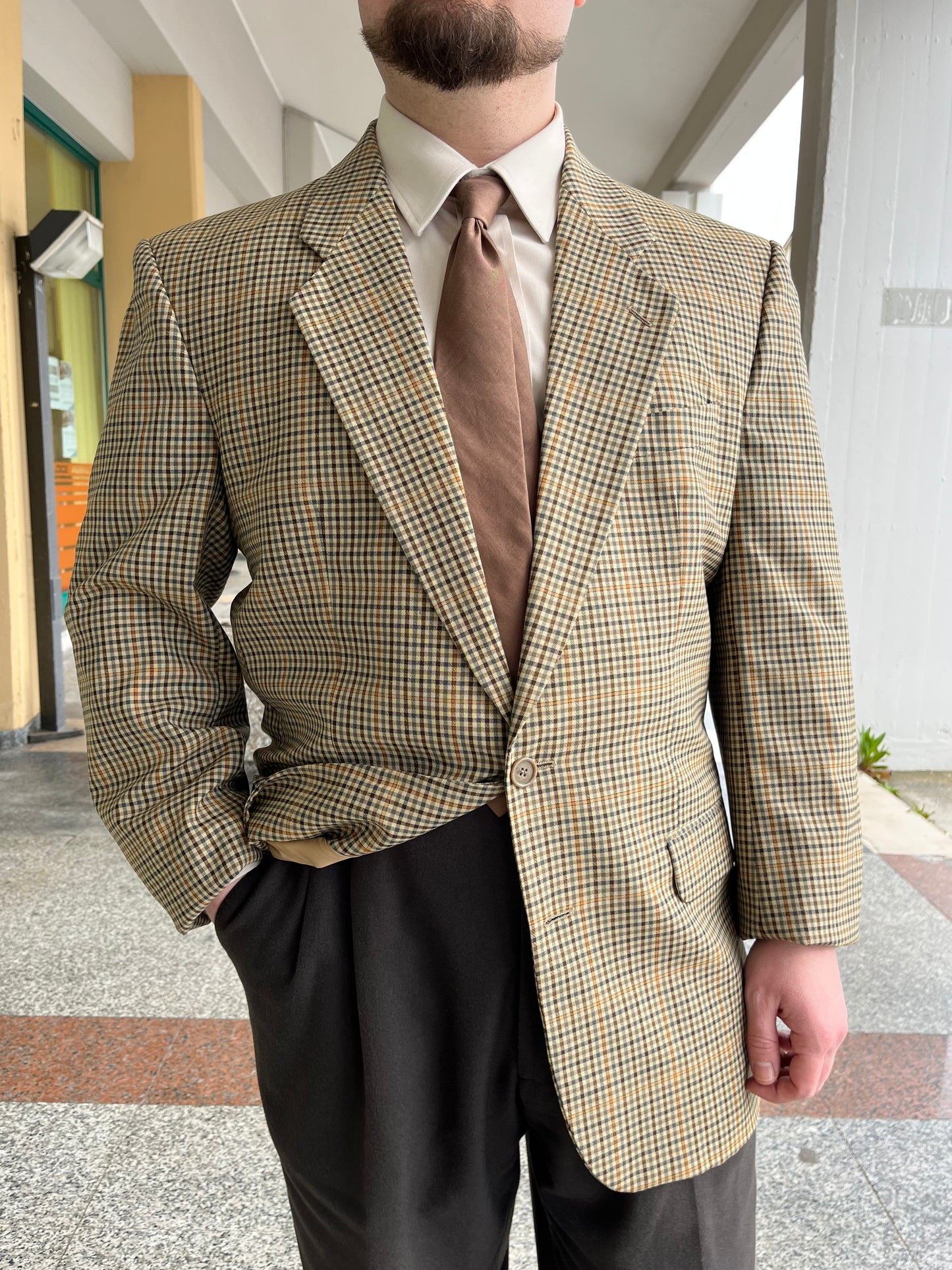 Giacca anni '80 in fresco di lana tg. 52-54