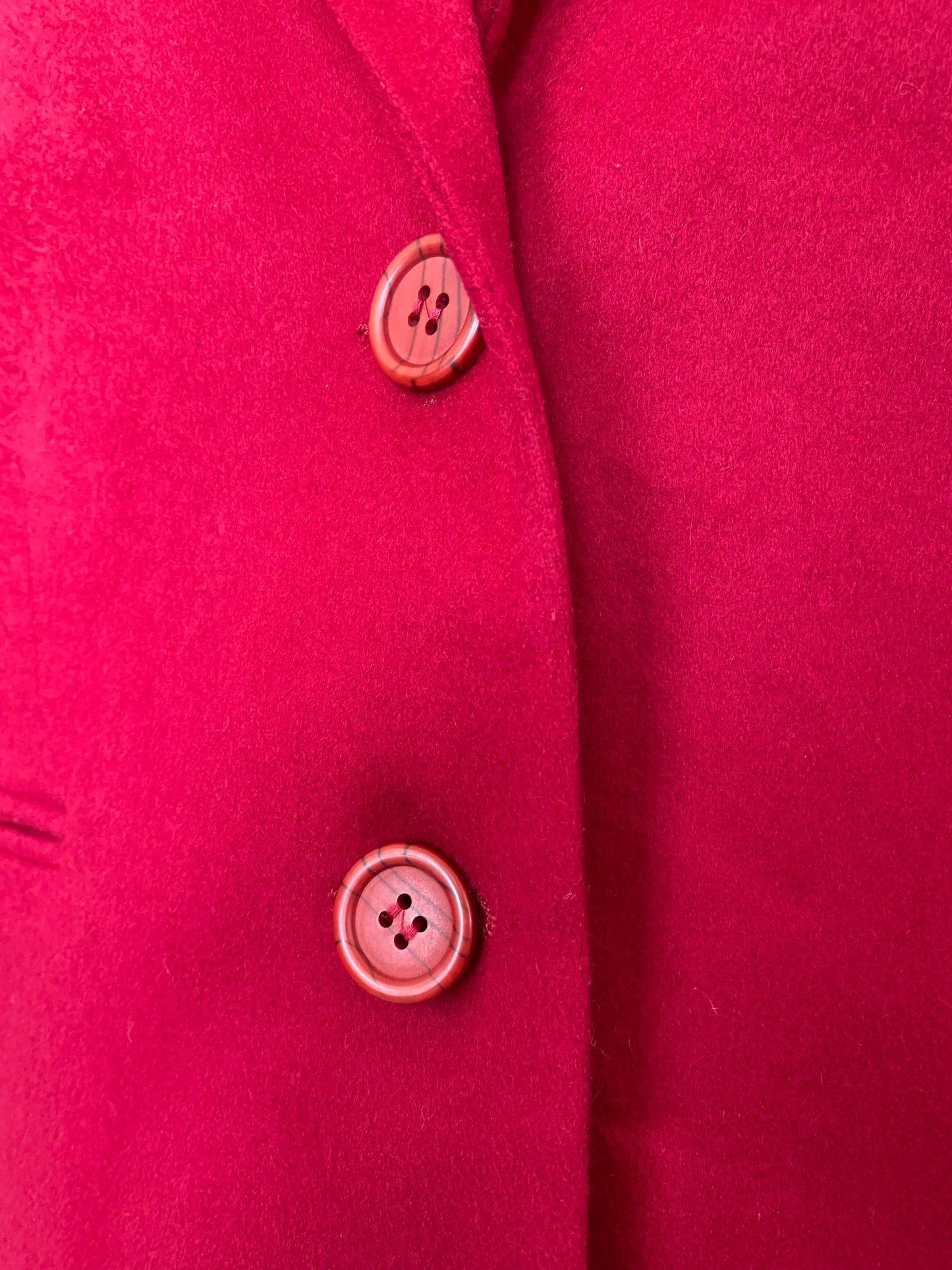 Giacca misti cashmere rosso rubino - TG. 46