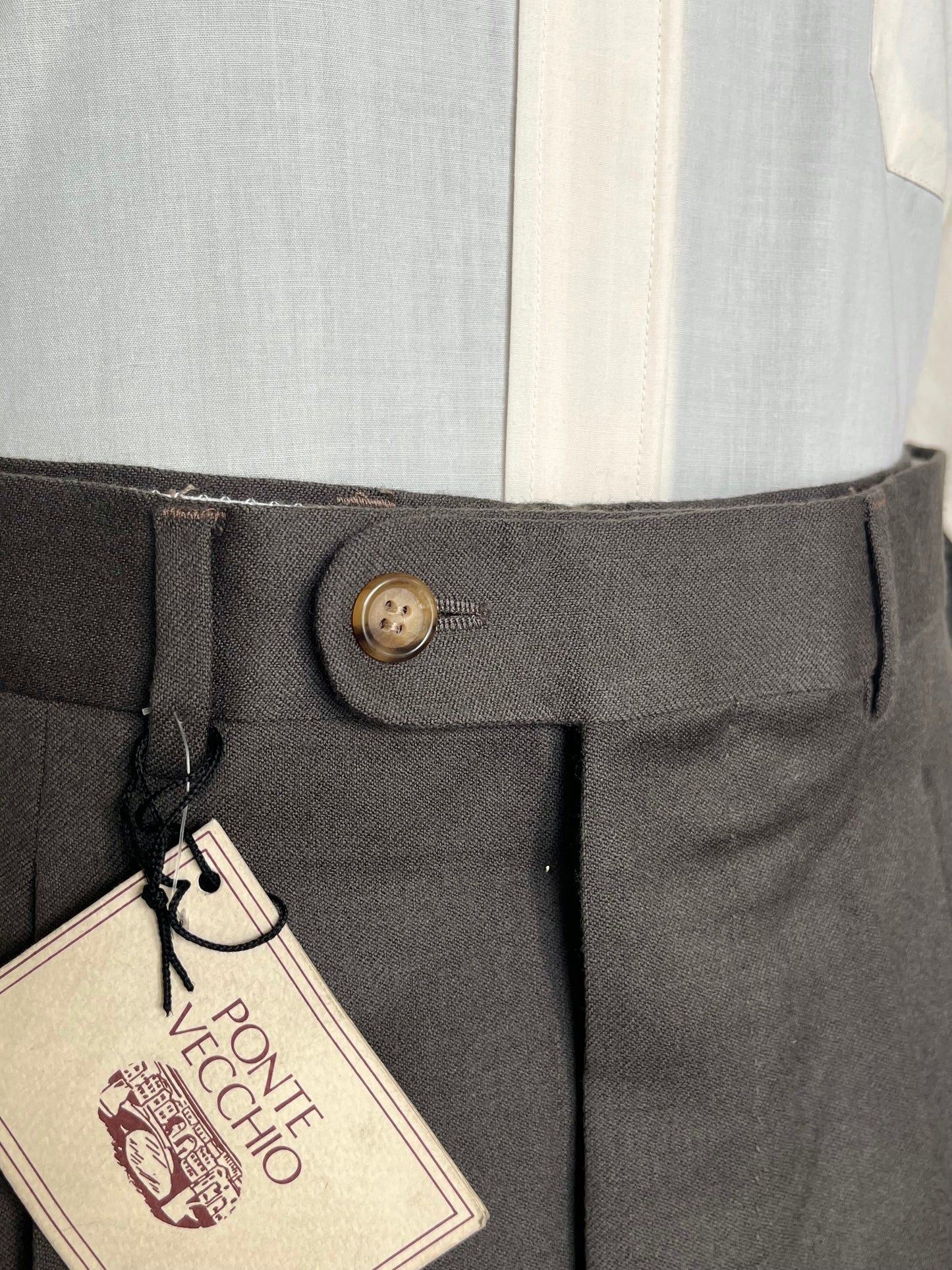 Calzoni anni ‘80 flanella NOS tg. 48