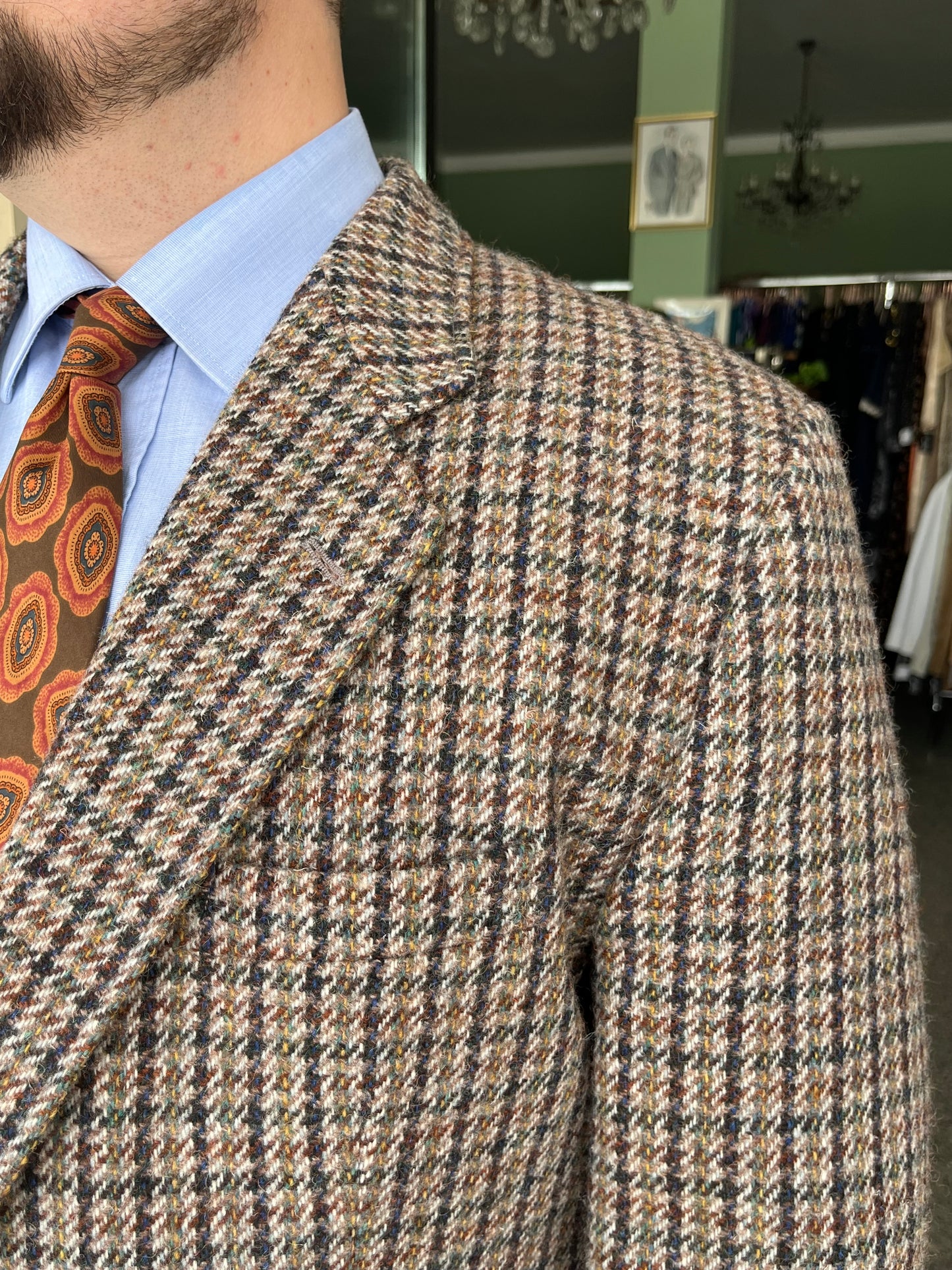 Giacca anni ‘80 Harris Tweed tg. 58