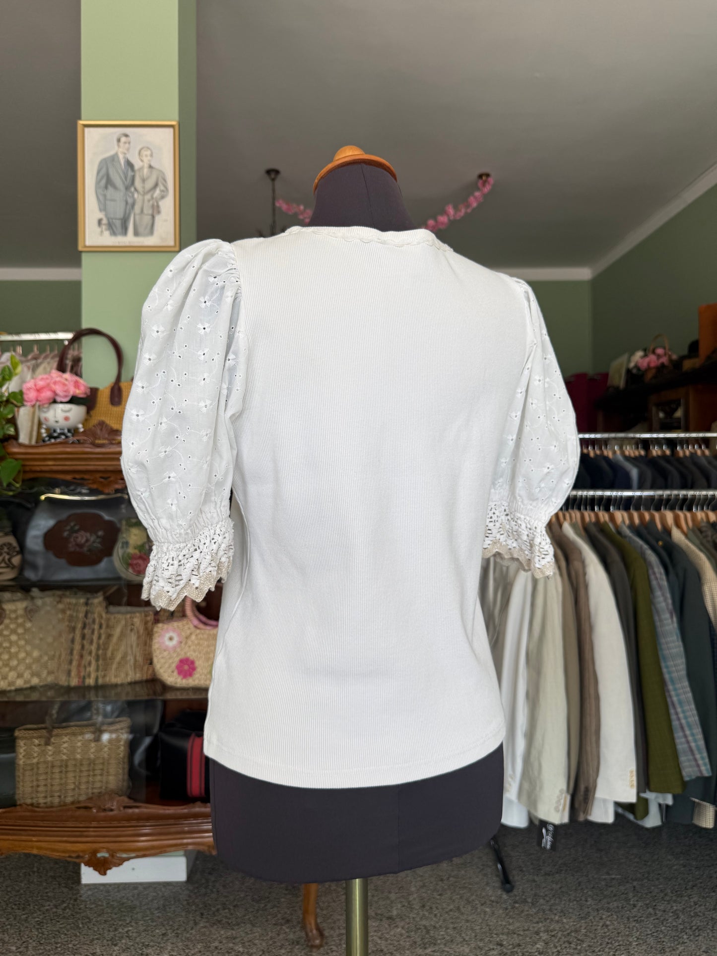 Blusa tirolese in cotone - TG. 44