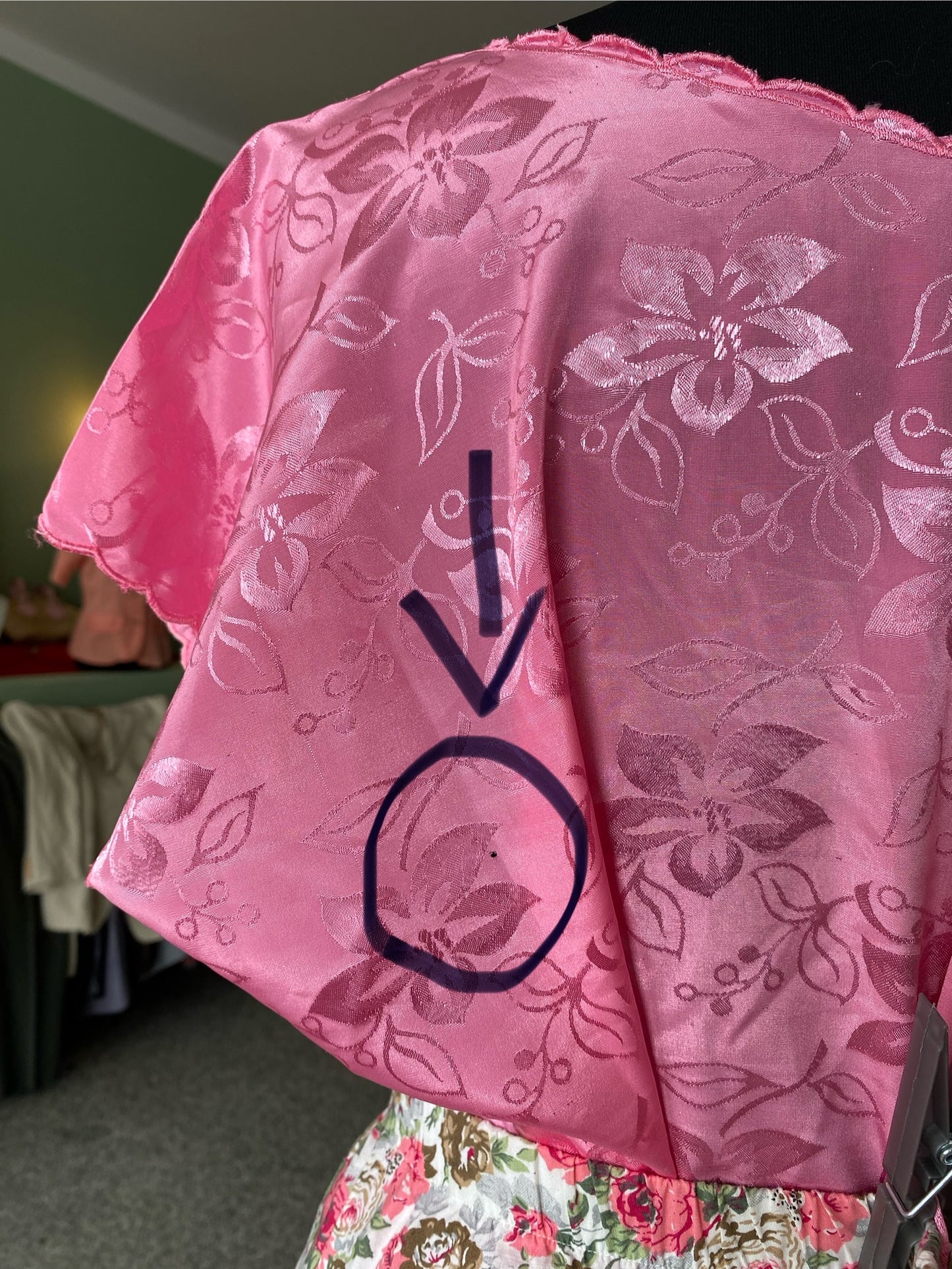 Blusa in seta rosa - TG. 46/48/50