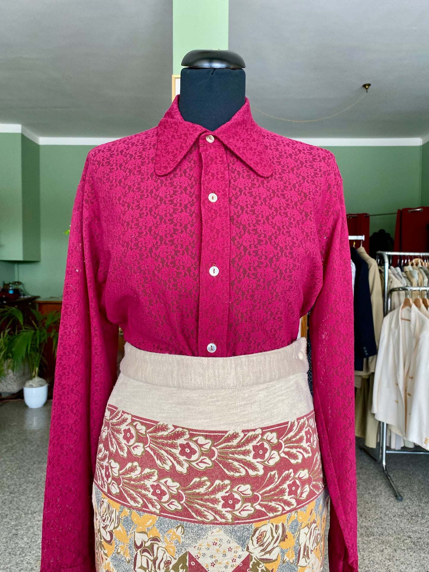 Camicia color vinaccia - TG. 42/44 circa