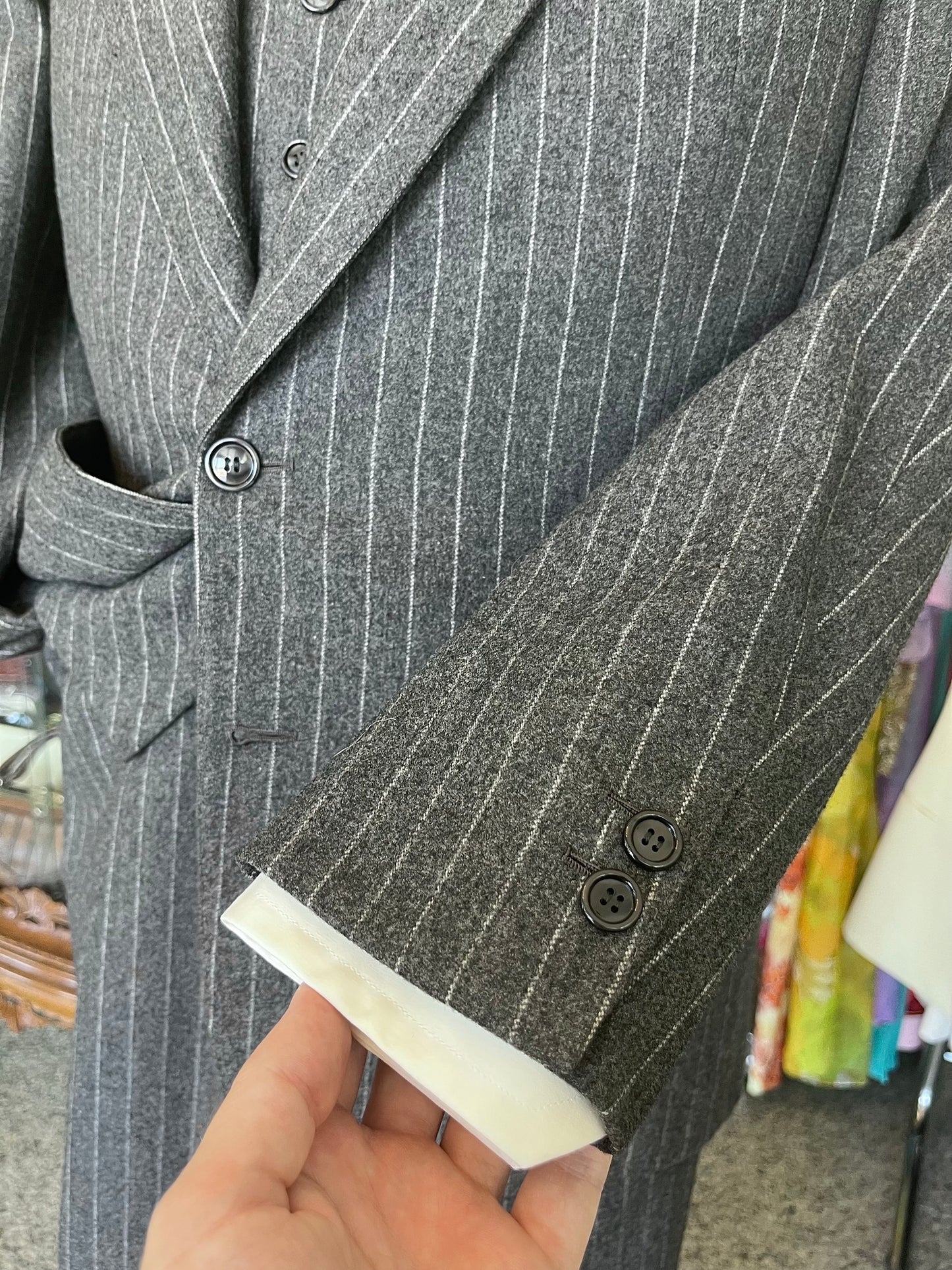 Completo tre pezzi sartoriale anni '70 tg. 50-52