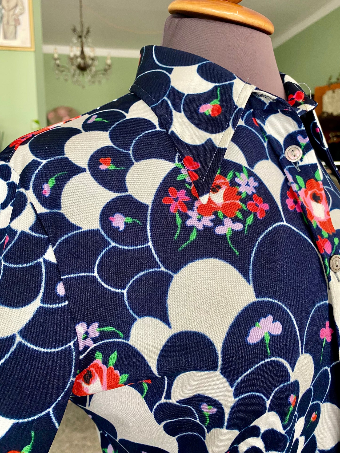 Camicia anni ‘70 stampa psichedelica - TG. 40/42
