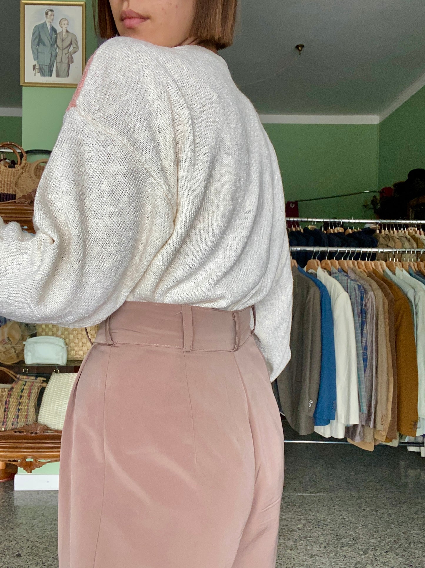 Maglia vintage anni ’80/90 con motivo stilizzato di case 🏠 - TG. 42/44 circa