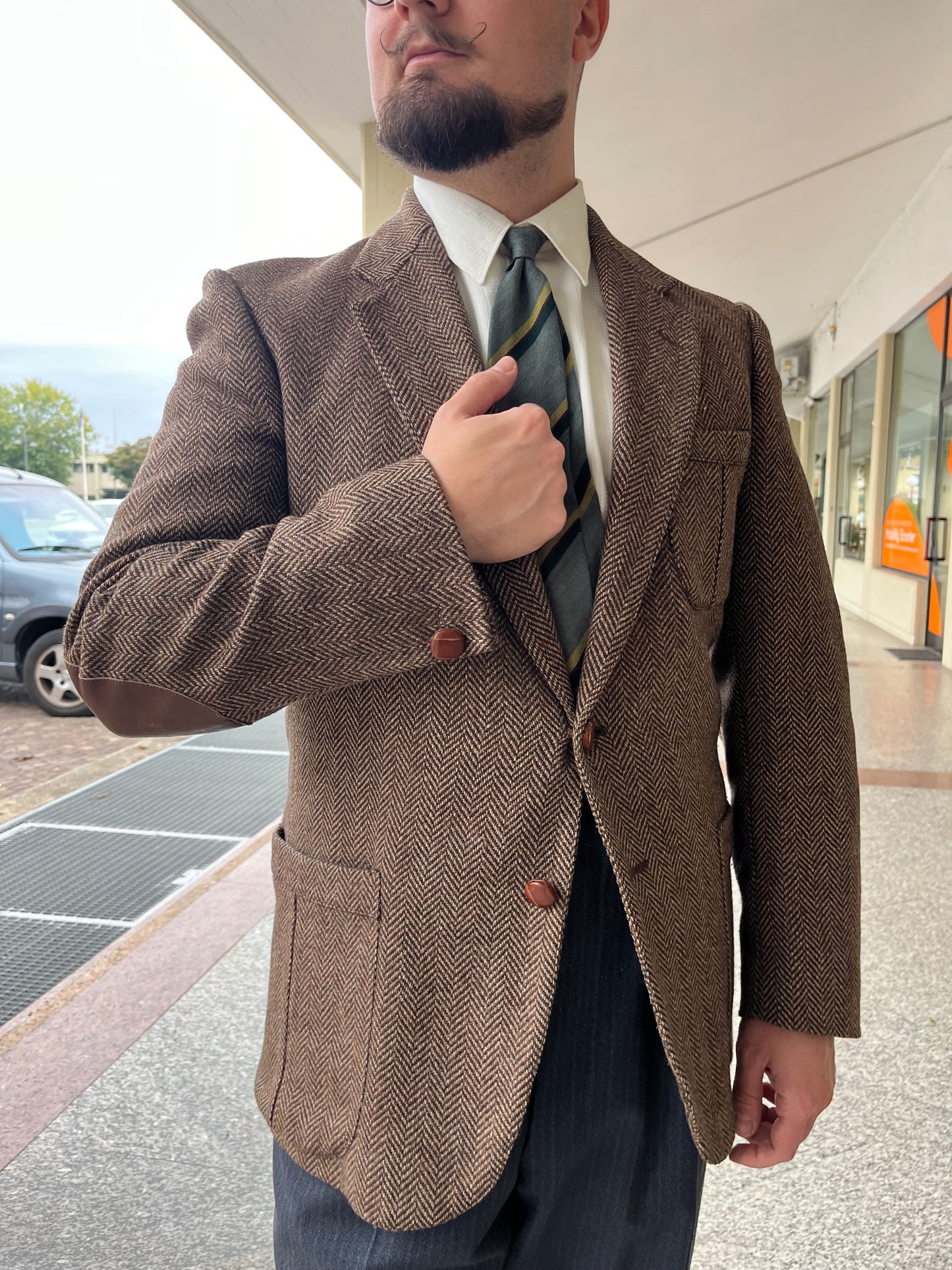 Giacca anni '70 in tweed tg. 46-48