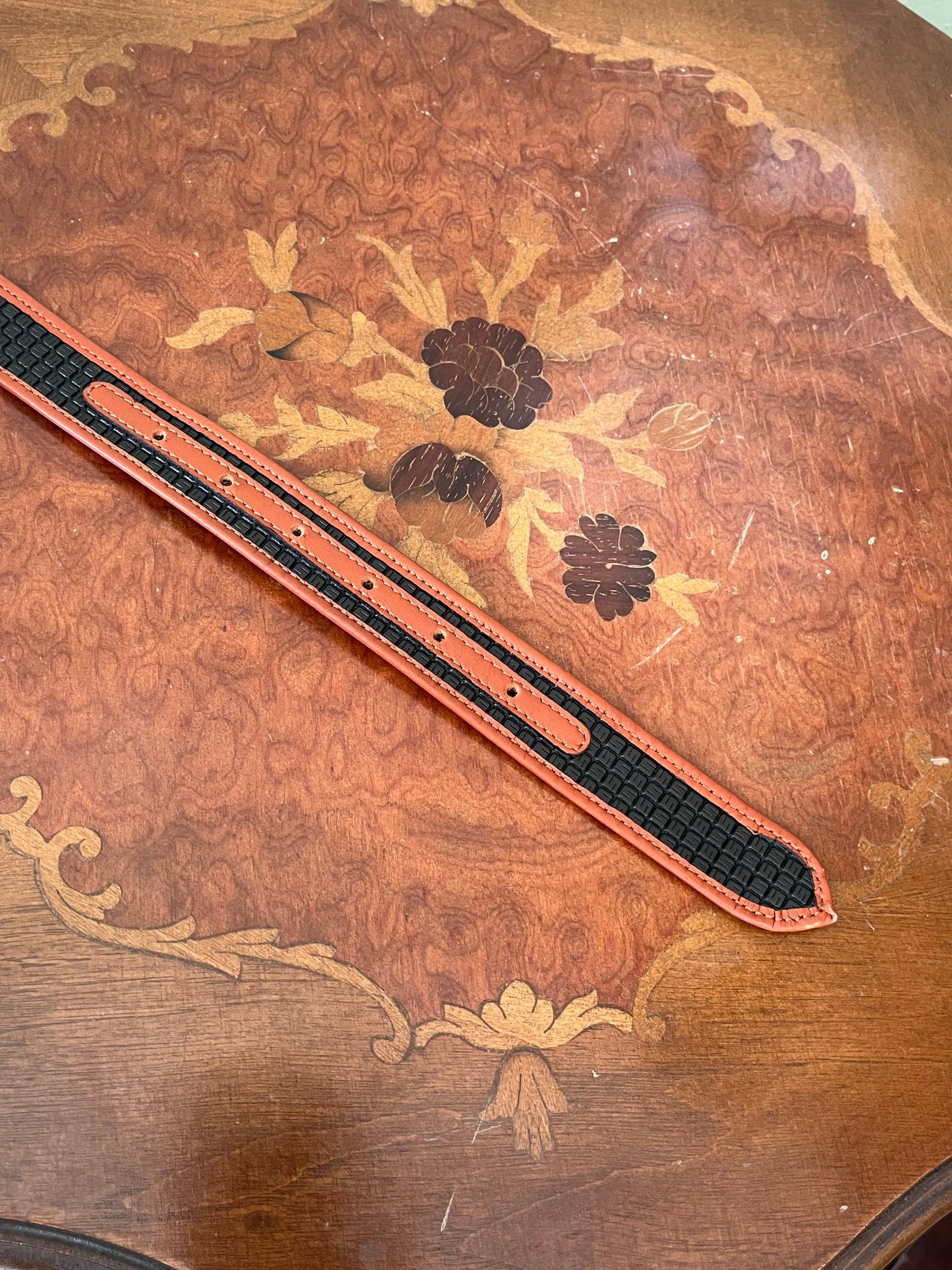 Cintura in pelle monogramma