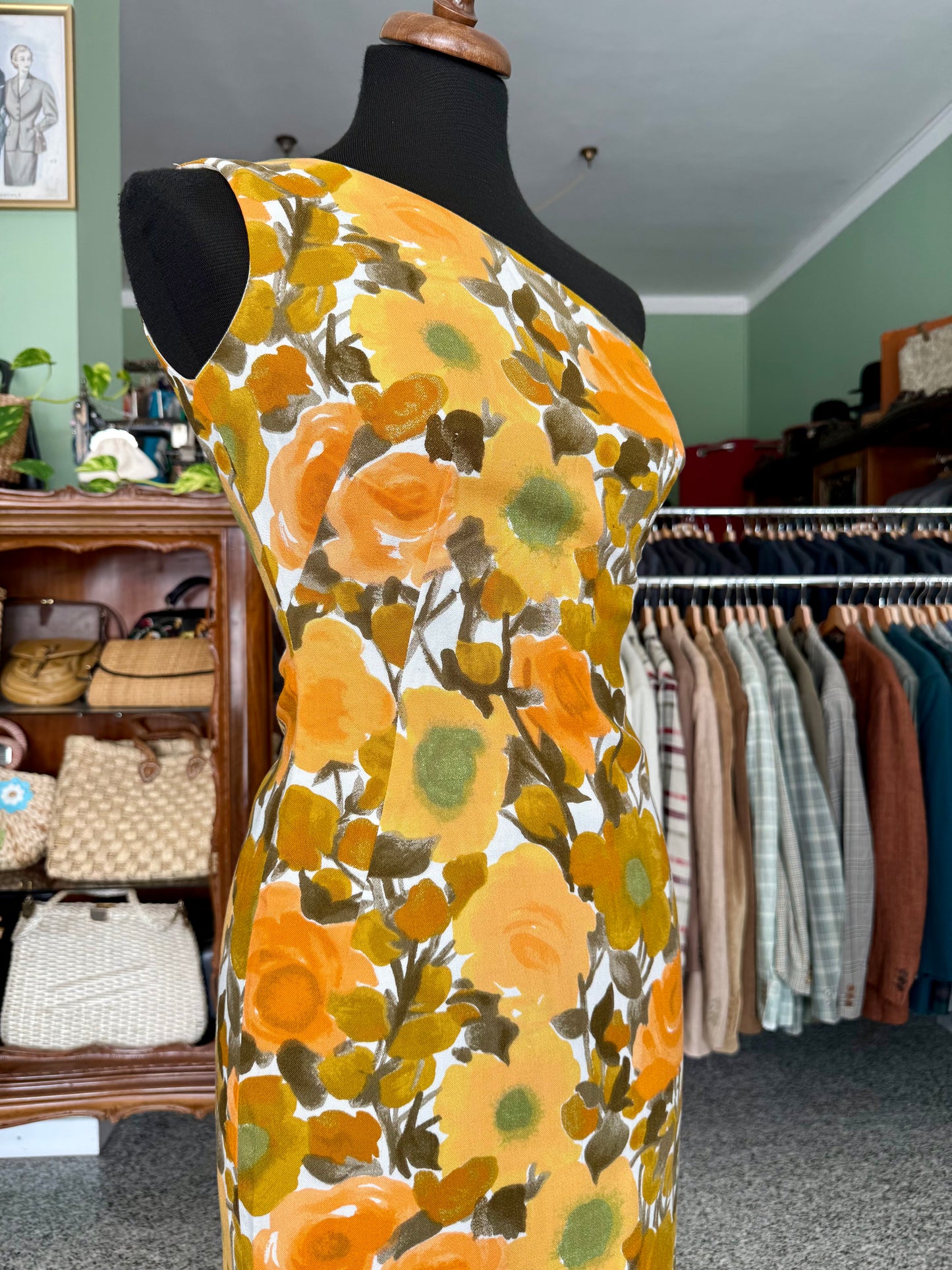 Abito sartoriale anni ‘60 monospalla - TG. 40