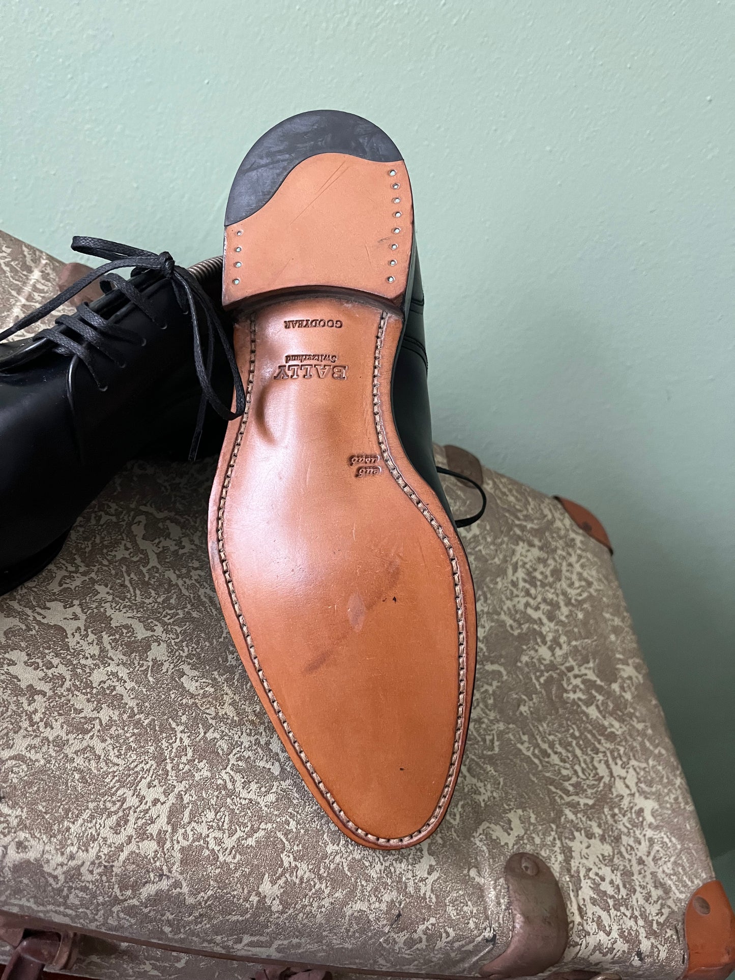 Scarpe Bally derby pelle nera tg. 39