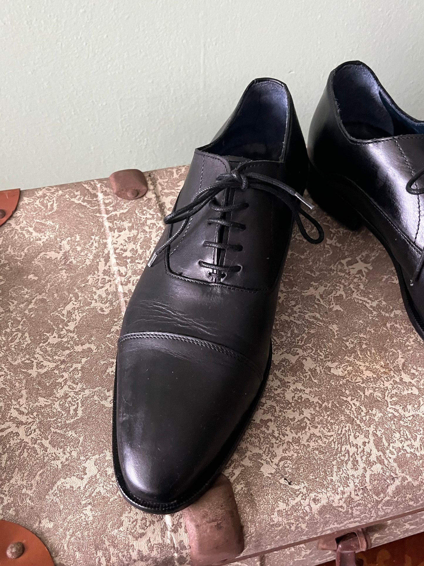 Scarpe oxford pelle nera tg. 41