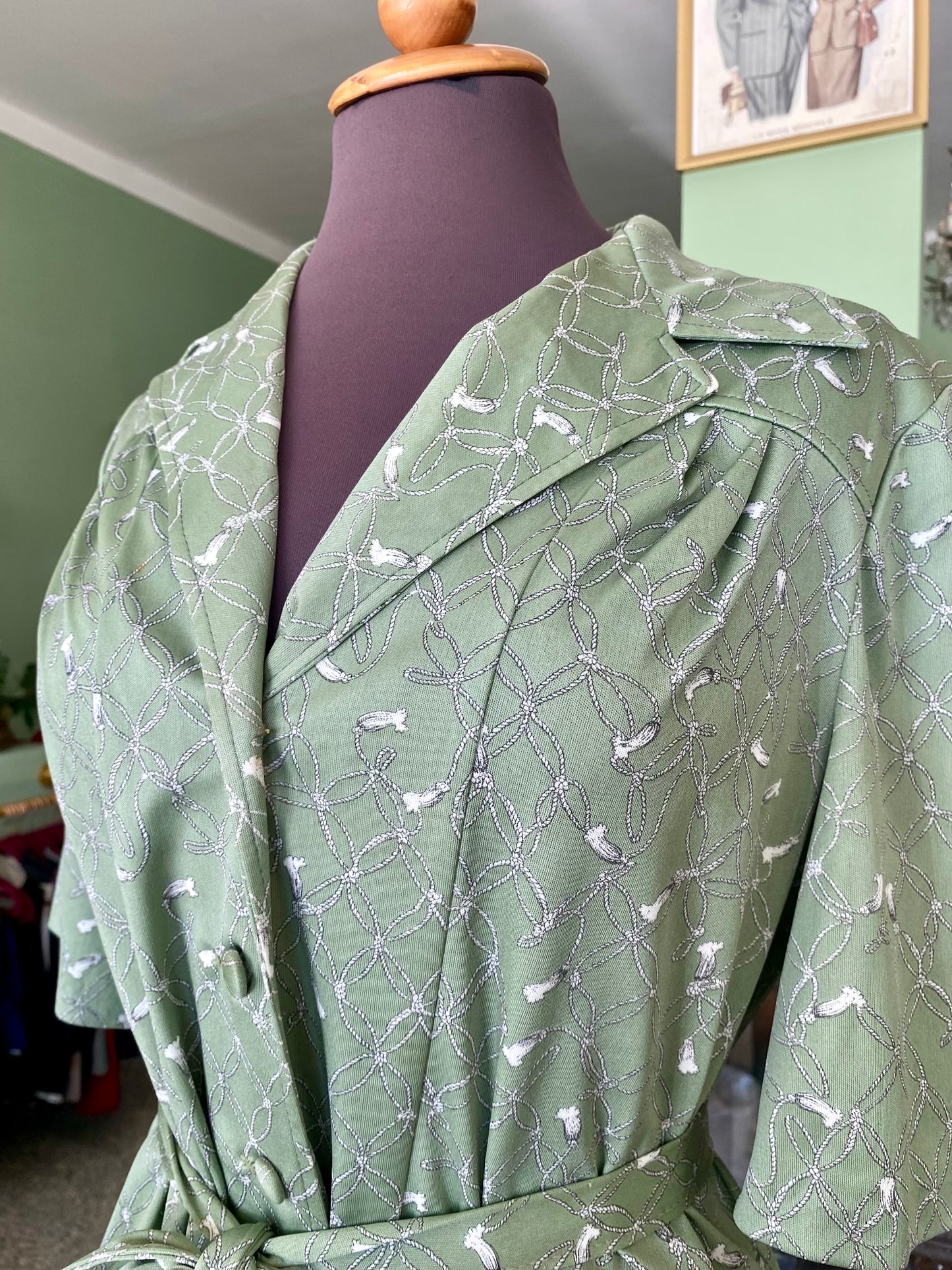 Abito verde salvia - TG. 44/46