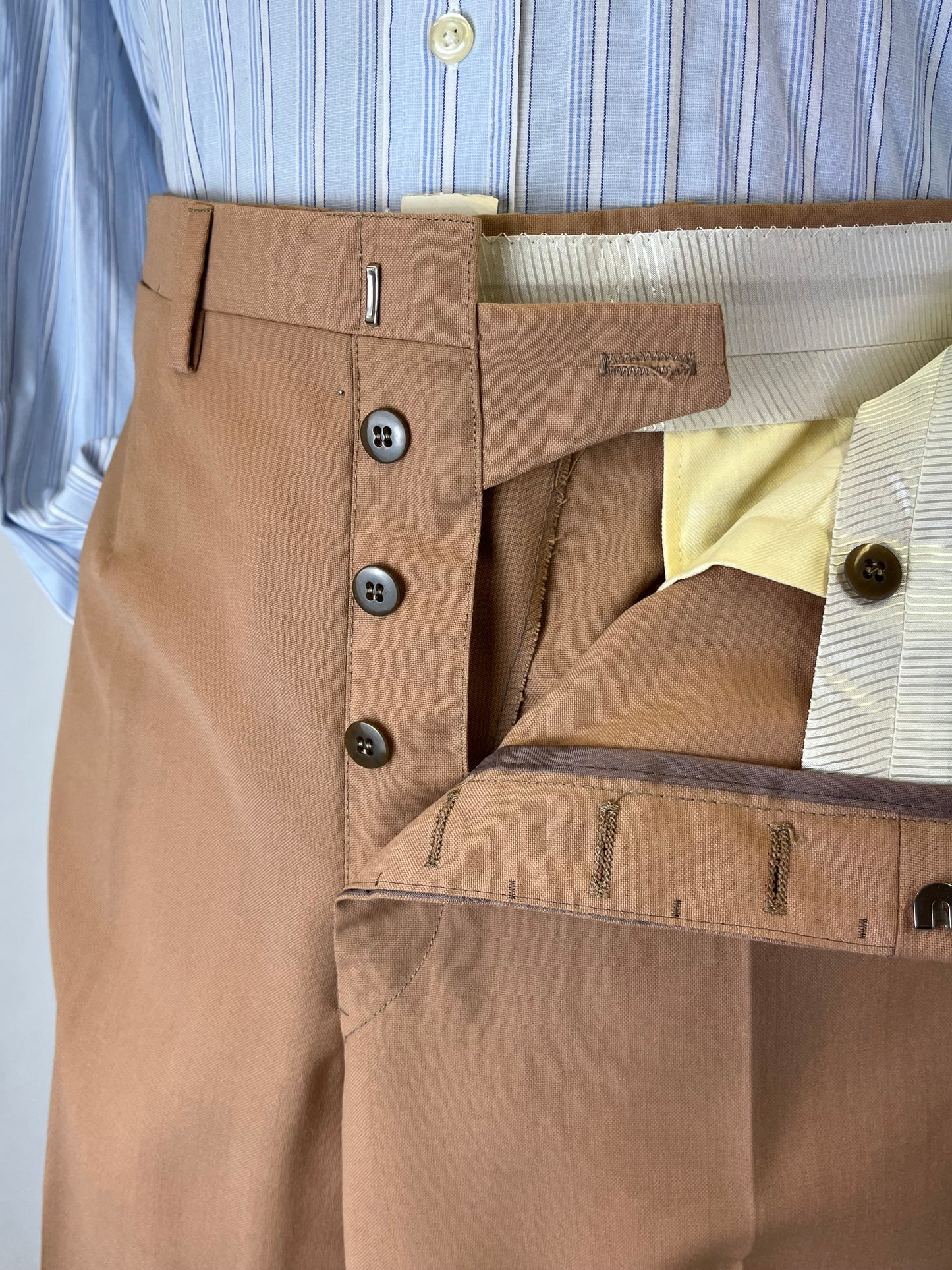 Calzoni pura lana beige tg. 50-52
