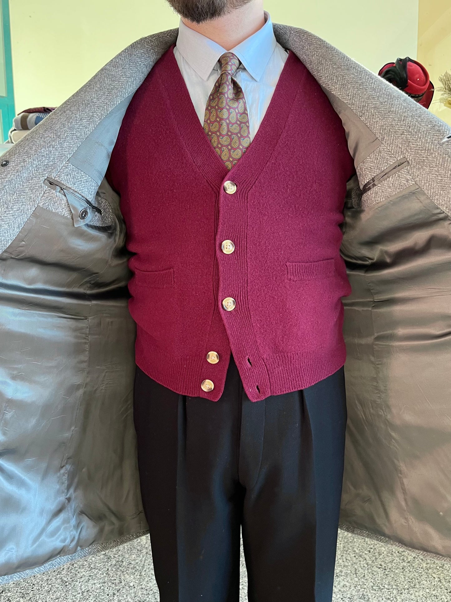 Cappotto lana anni '80 tg. 50