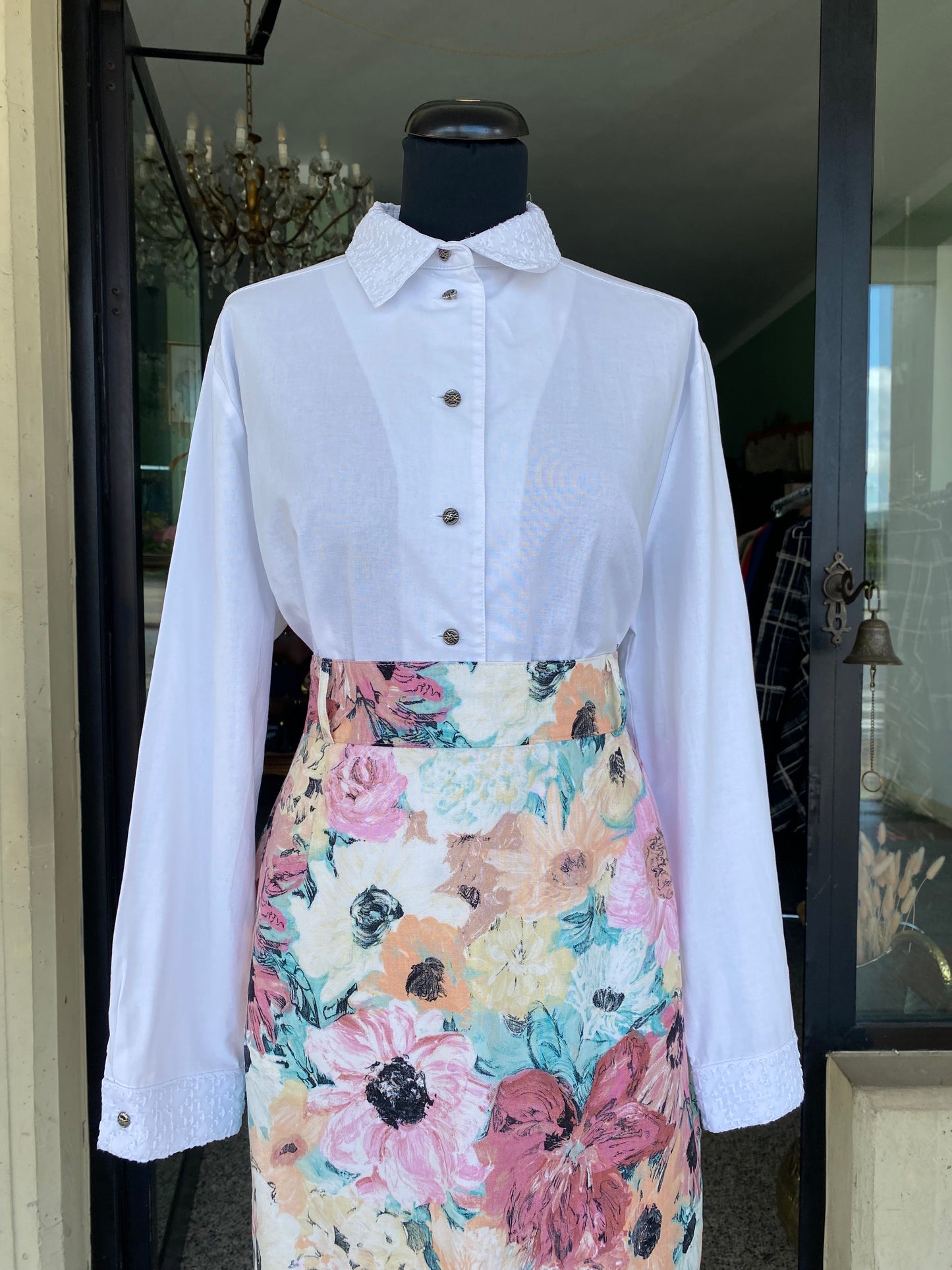 Camicia bianca in cotone - TG. 44