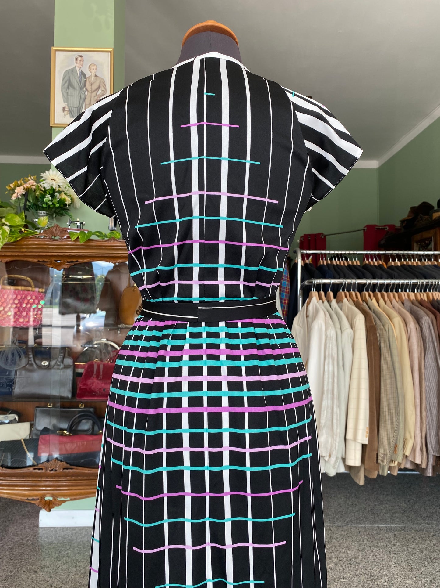 Abito anni ‘70 optical - TG. 38