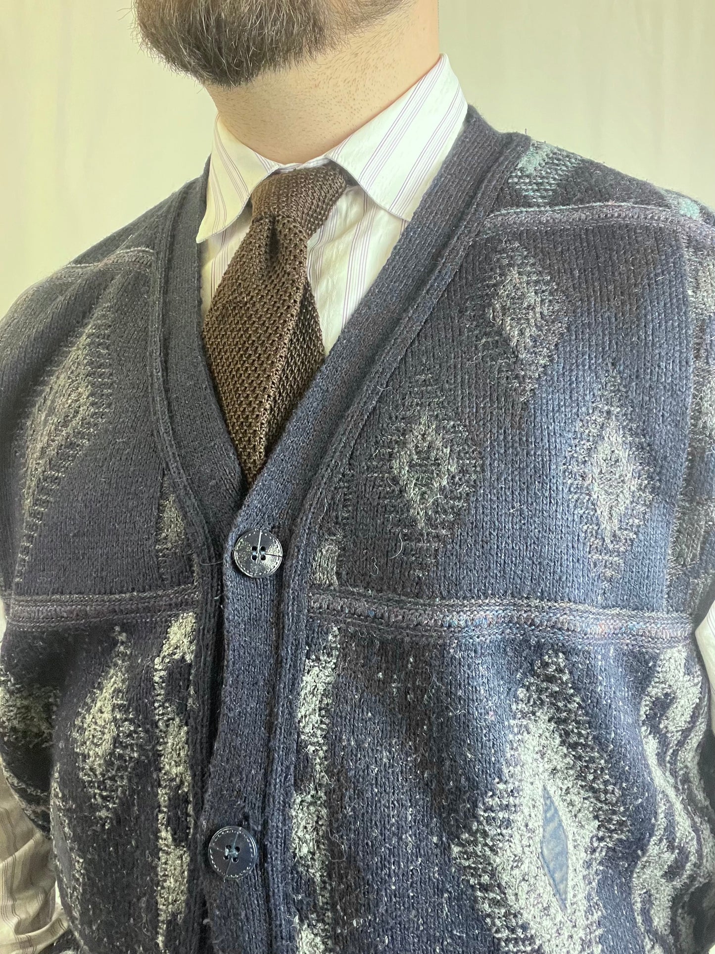 Gilet in maglia anni ‘80 tg. XL-XXL