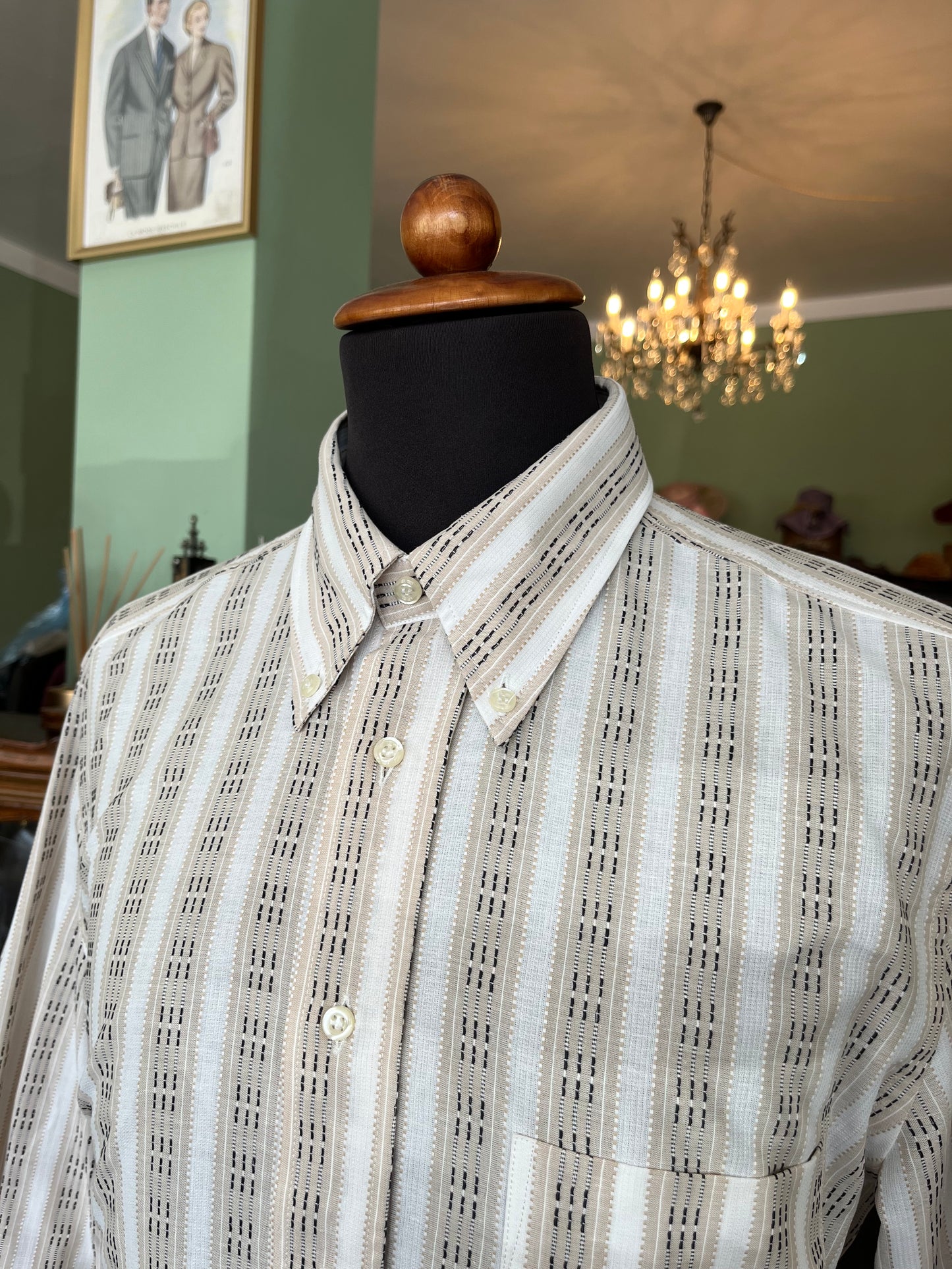 Camicia anni ‘80 nocciola tg. M