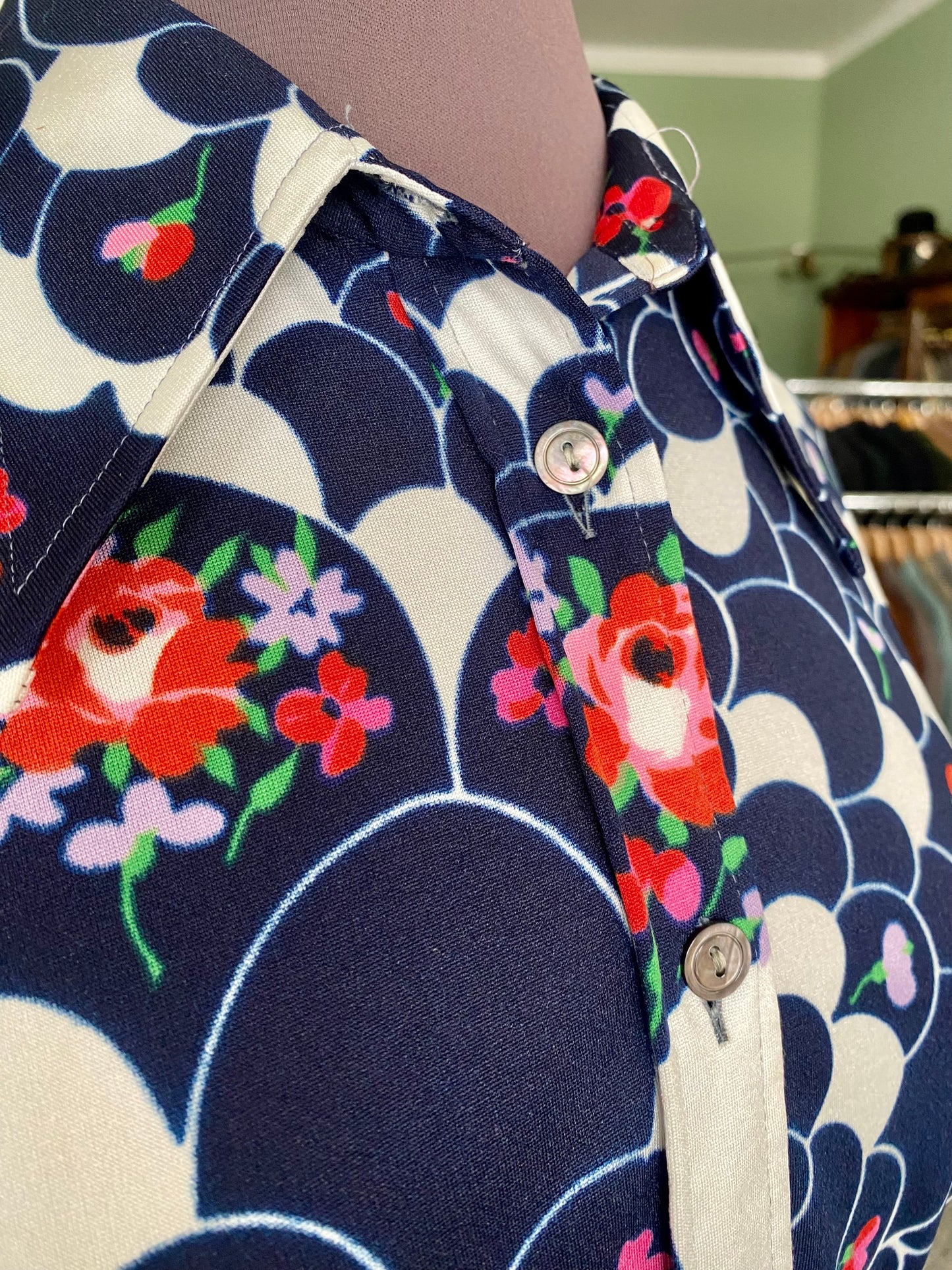 Camicia anni ‘70 stampa psichedelica - TG. 40/42