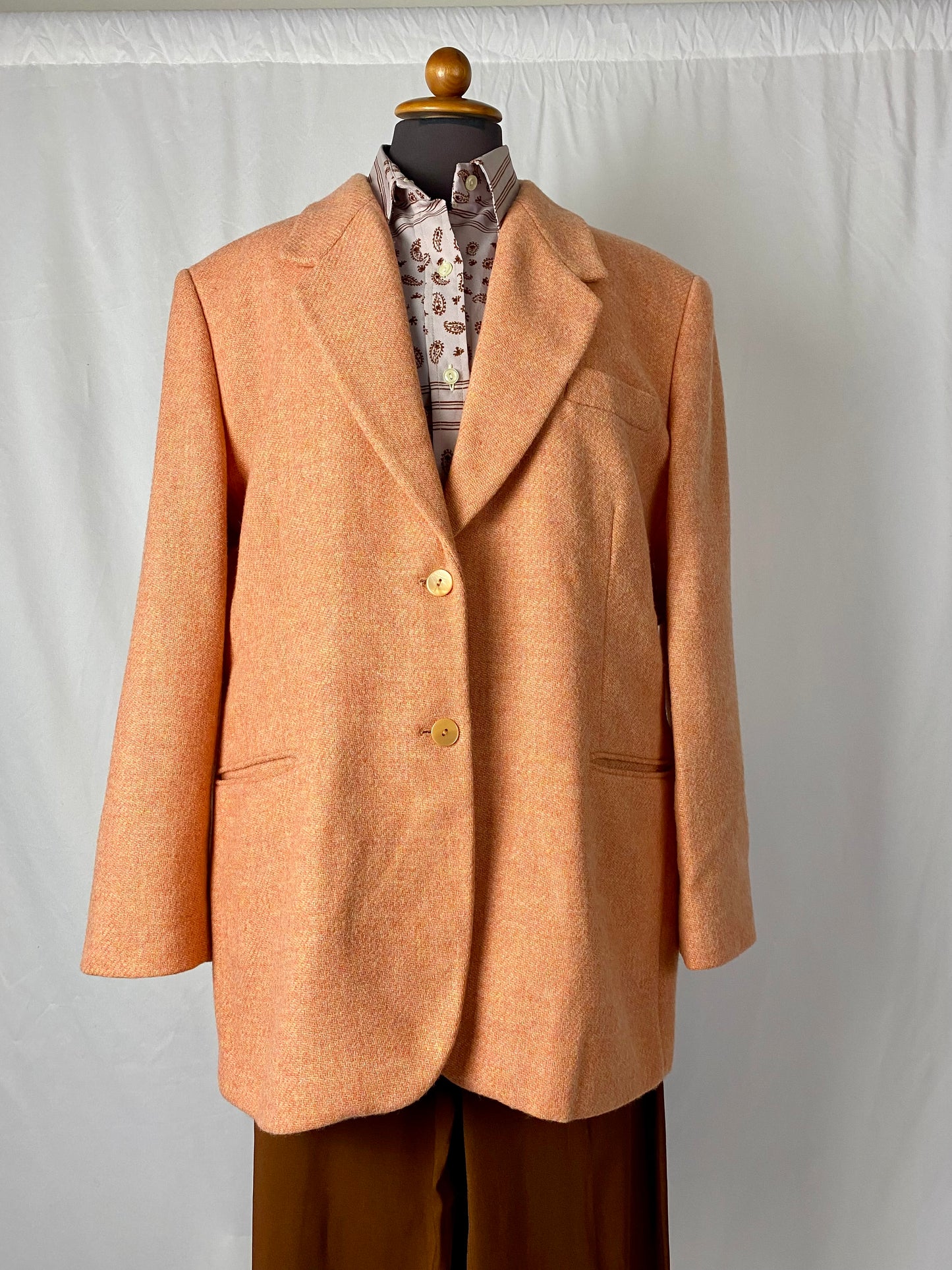 Giacca in lana color pesca - TG. 52/54