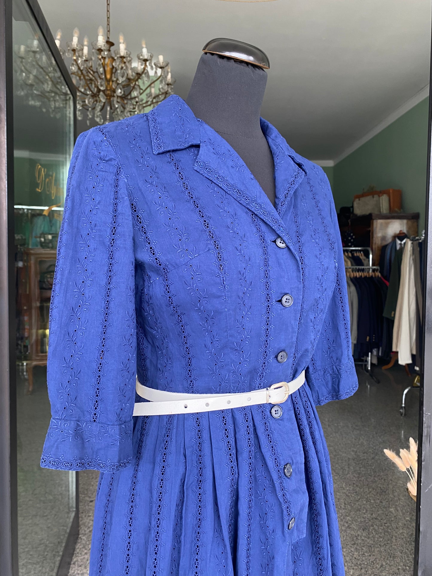 Abito anni ‘50 blu - Prenotato