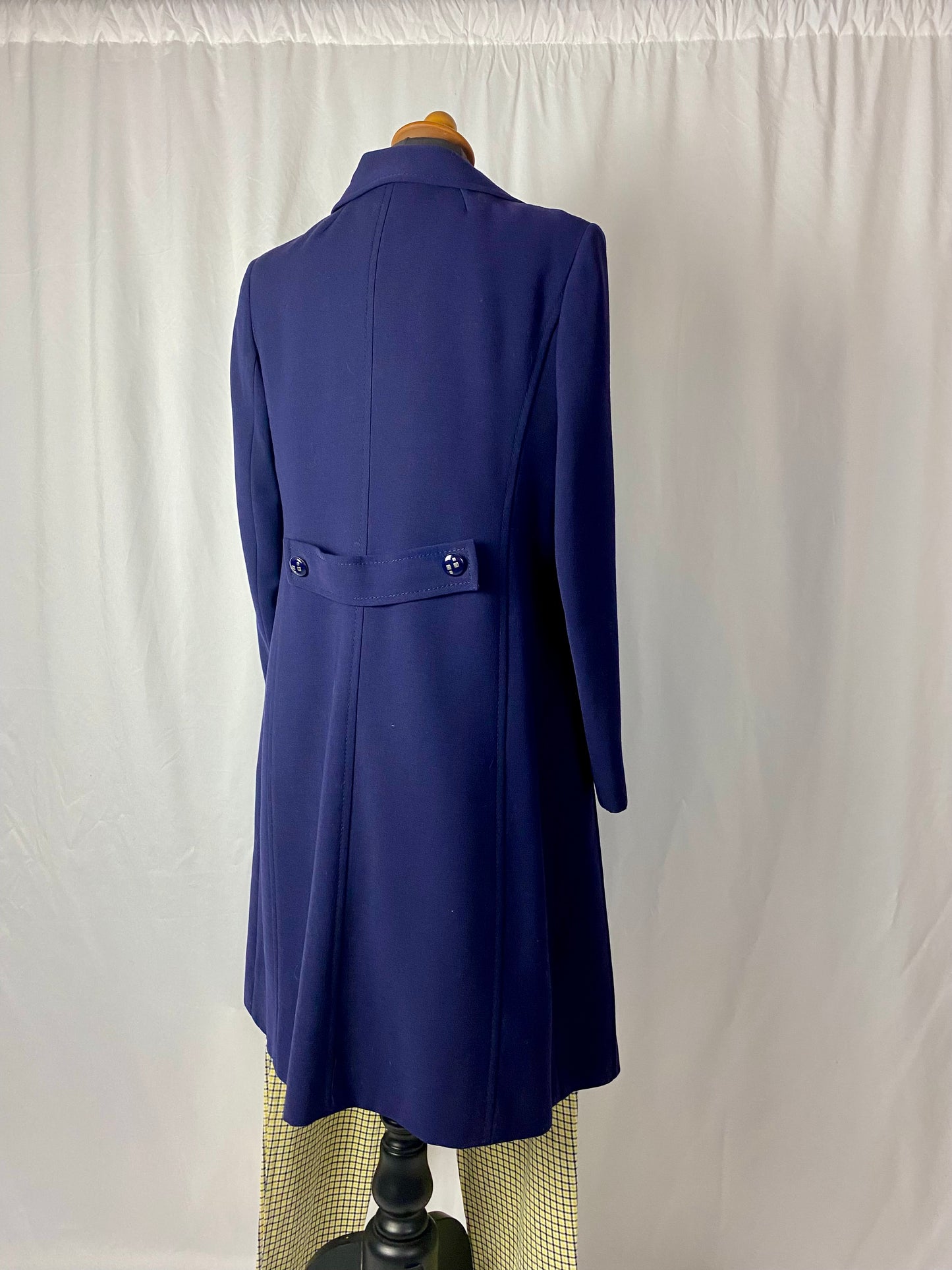 Cappotto anni ‘70 blu navy - TG. 42 circa