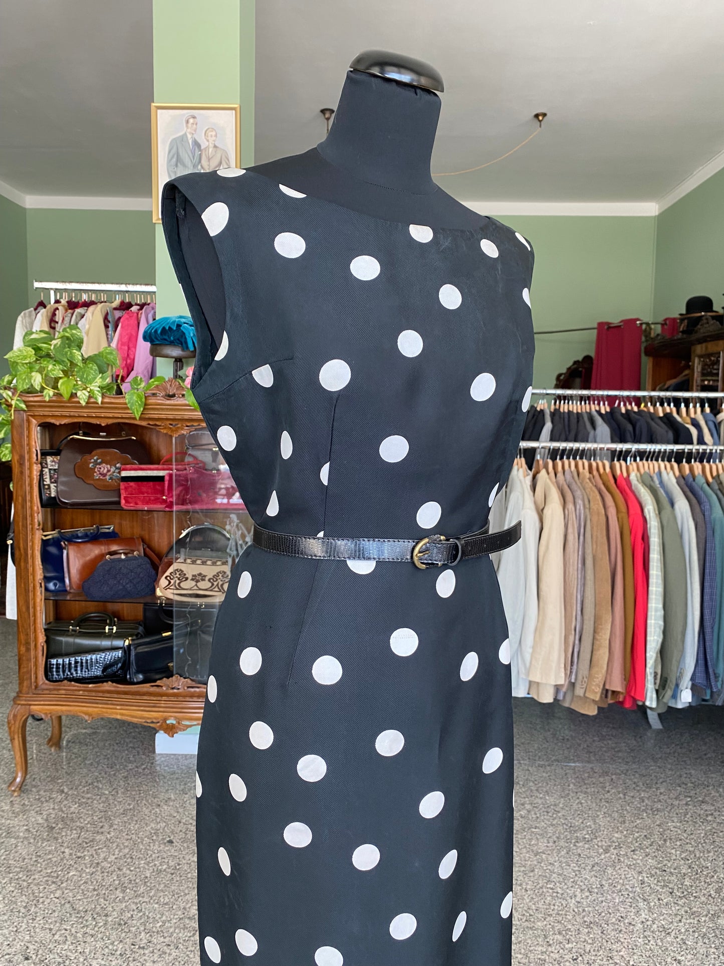 Abito a pois sartoriale anni ‘60 - TG. 44 circa